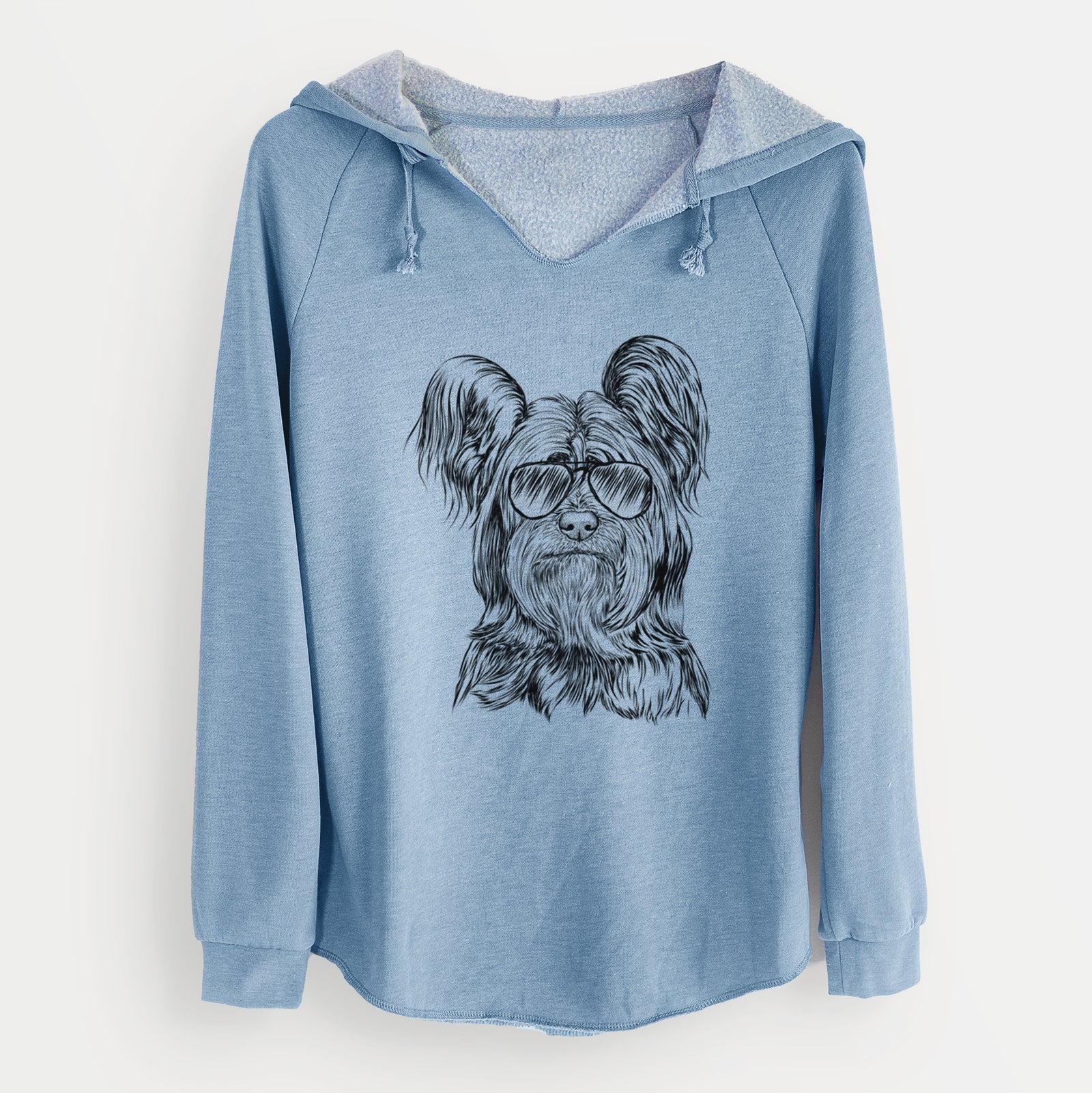 Aviator Bandit the Skye Terrier - Cali Wave Hooded Sweatshirt