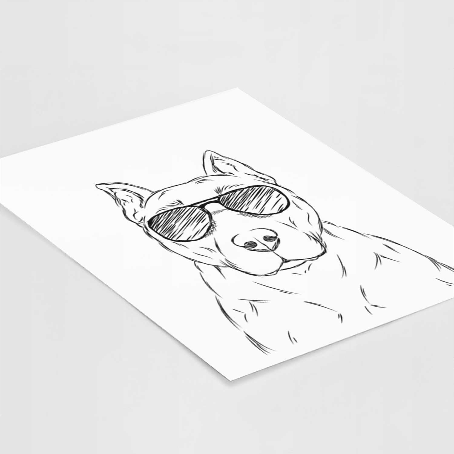 Bane the Pitbull Art Print