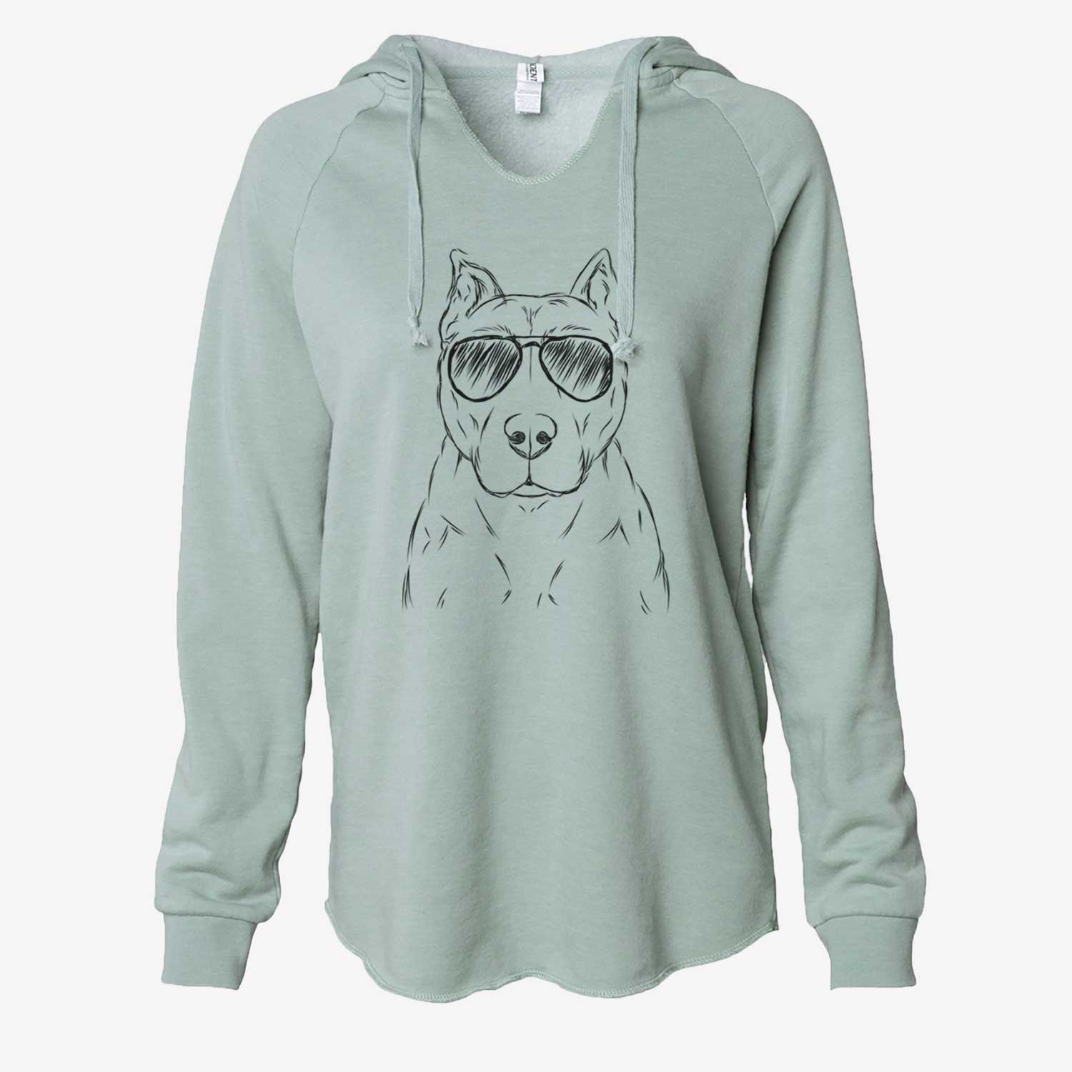 Bane the Pitbull Mix - Cali Wave Hooded Sweatshirt