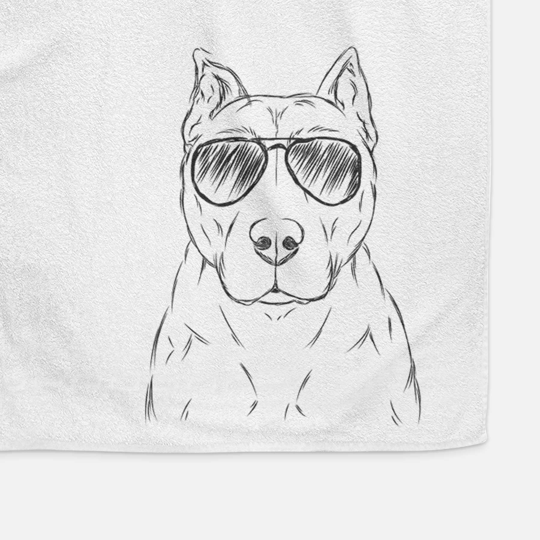 Bane the Pitbull Mix Decorative Hand Towel