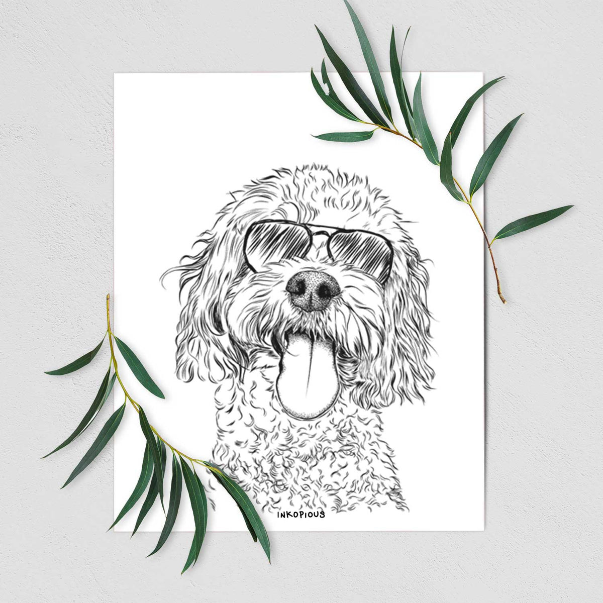 Barney the Cavachon Art Print