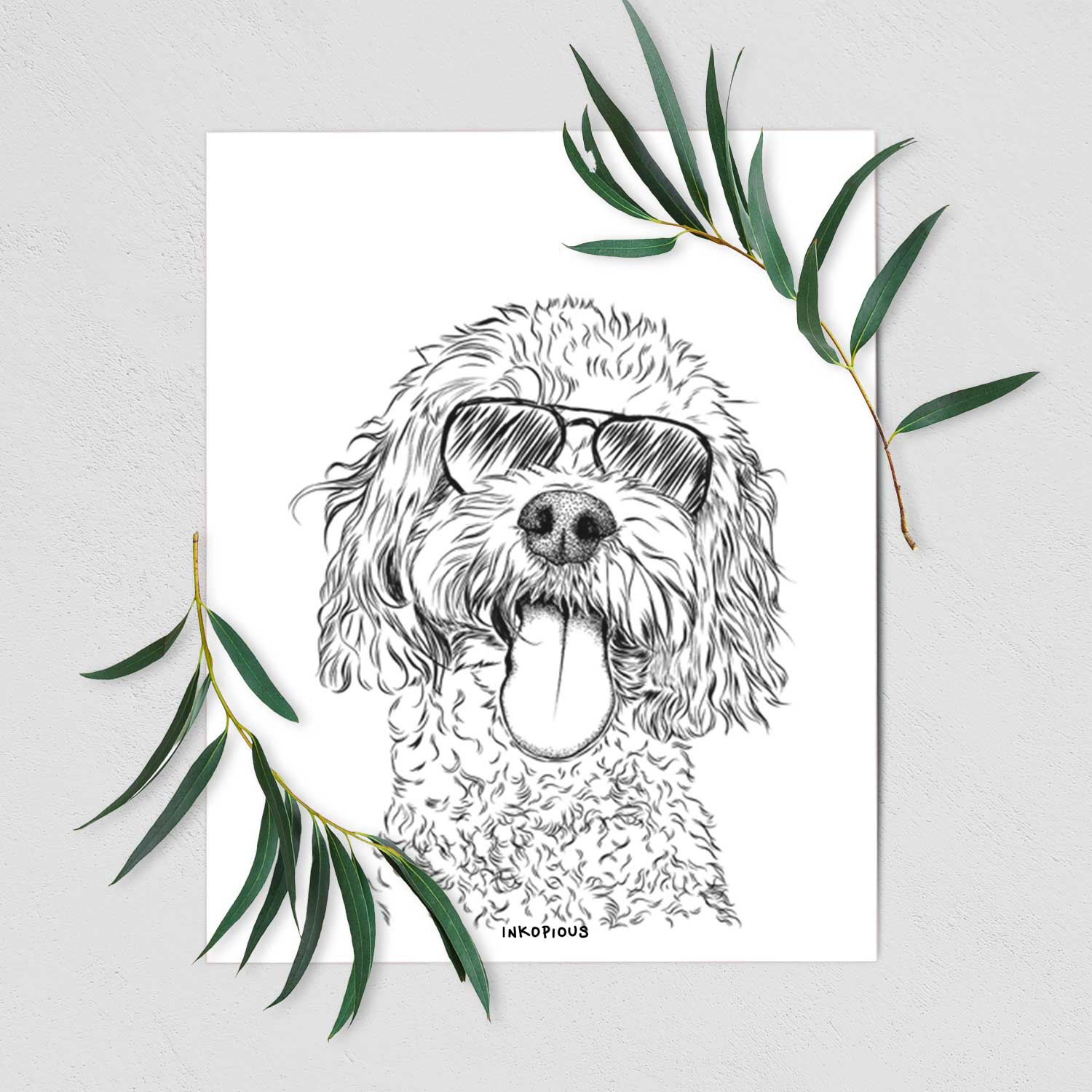 Barney the Cavachon Art Print