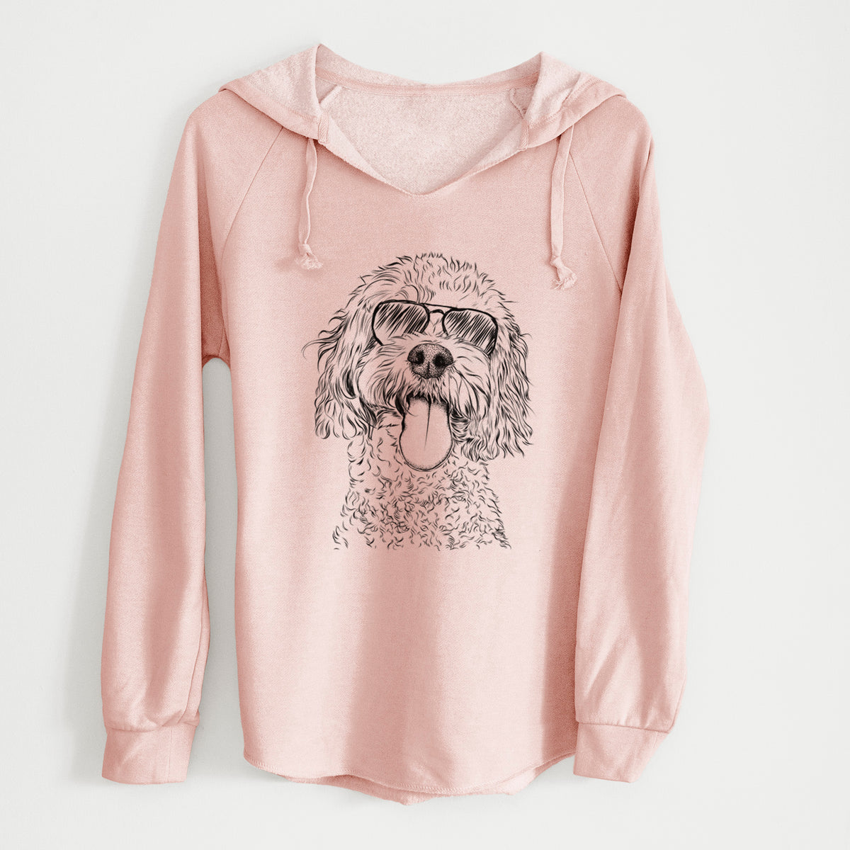 Aviator Barney the Cavachon - Cali Wave Hooded Sweatshirt