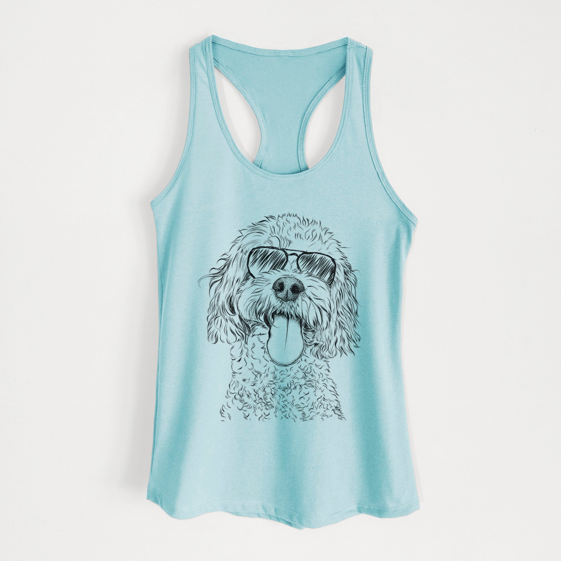 Barney the Cavachon - Women's Racerback Tanktop