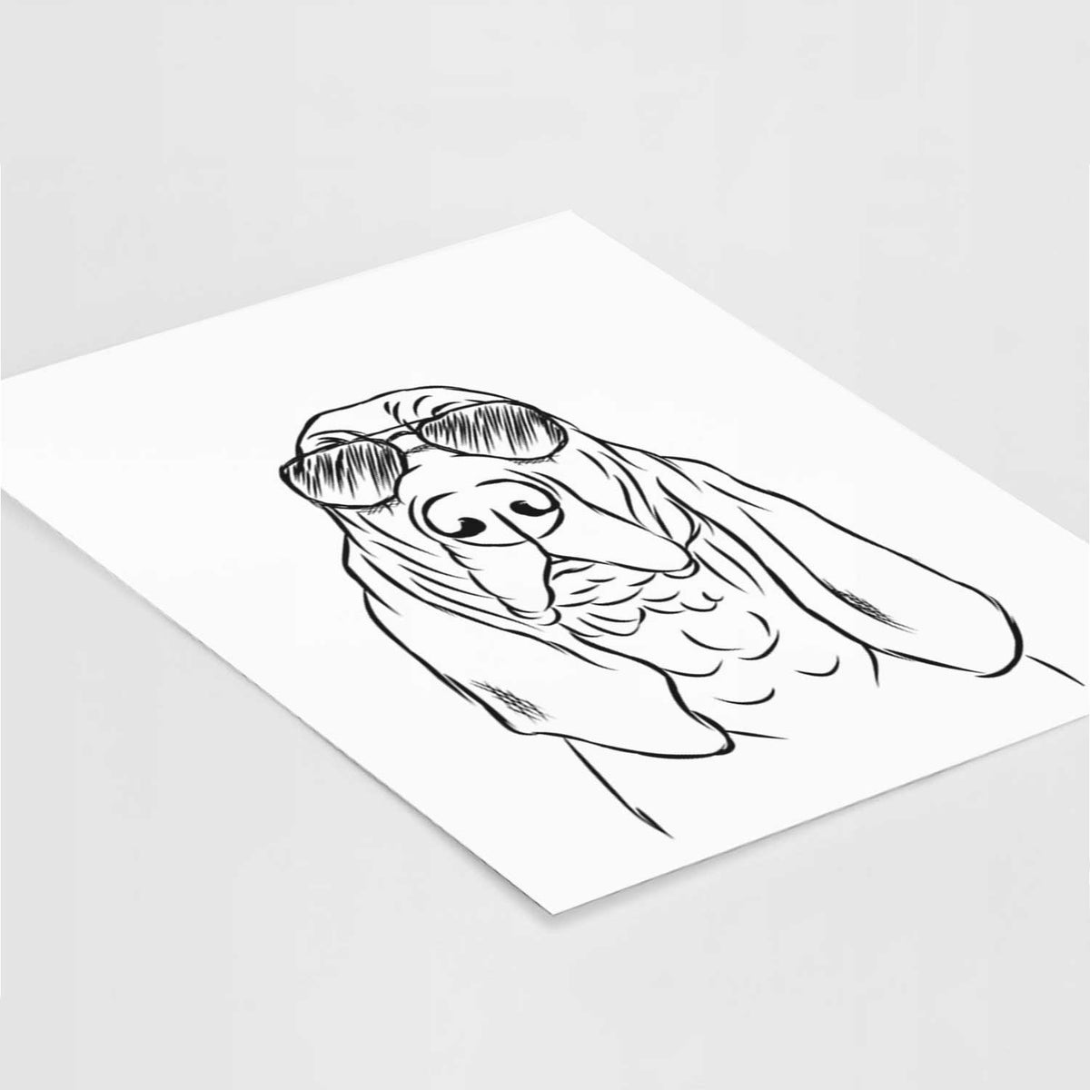 Baron the Bloodhound Art Print