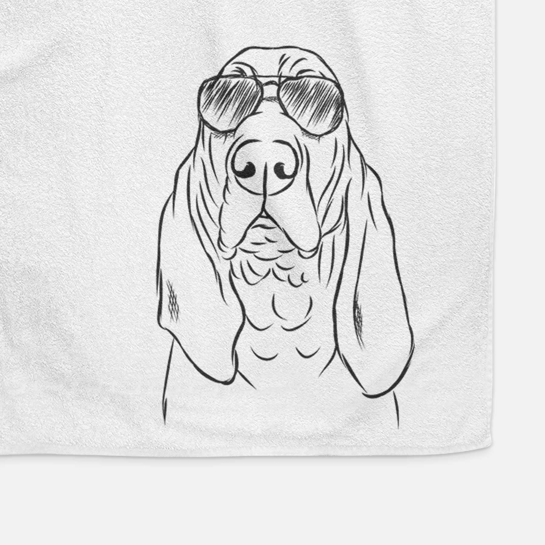 Baron the Bloodhound Decorative Hand Towel