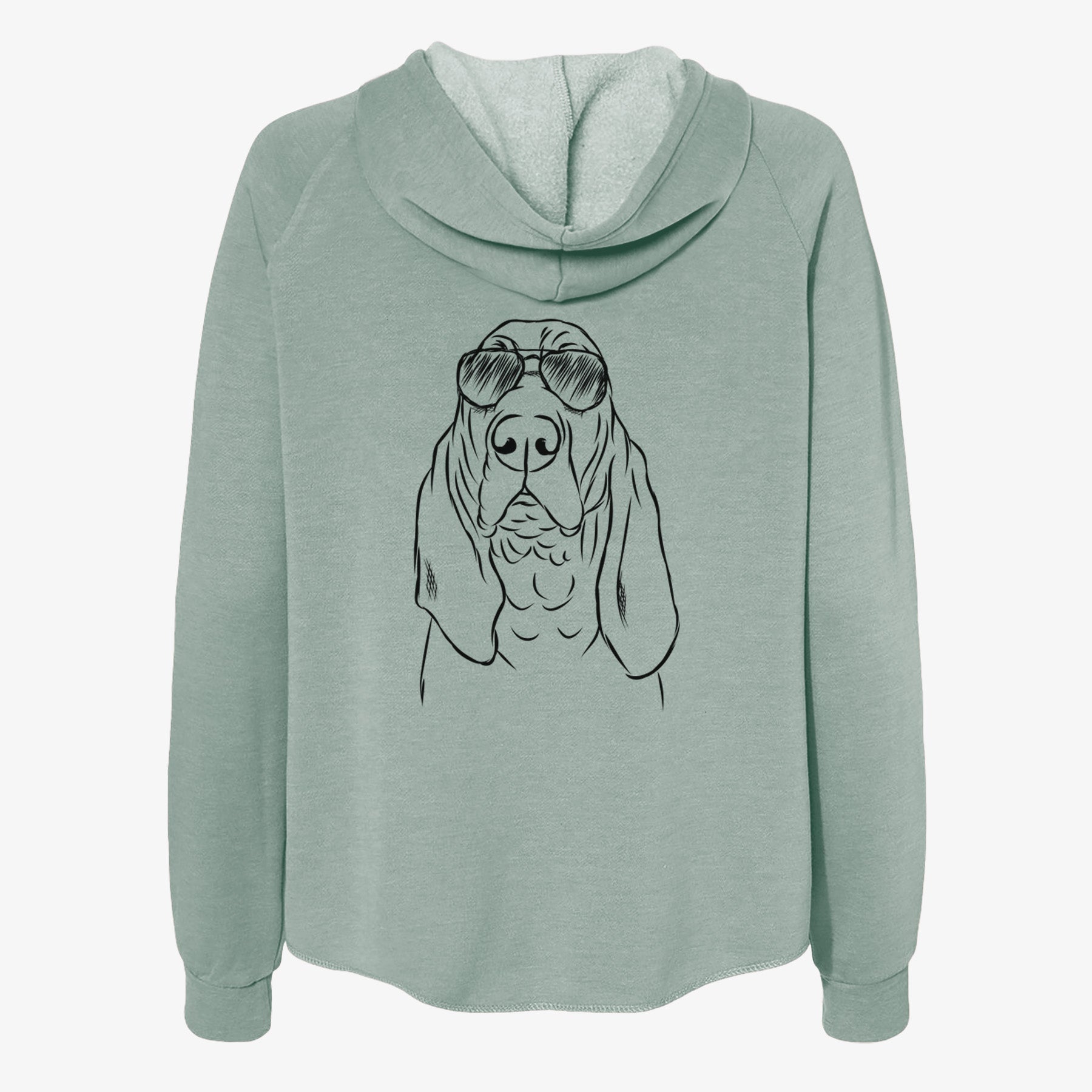 Baron the Bloodhound - Women's Cali Wave Zip-Up Sweatshirt