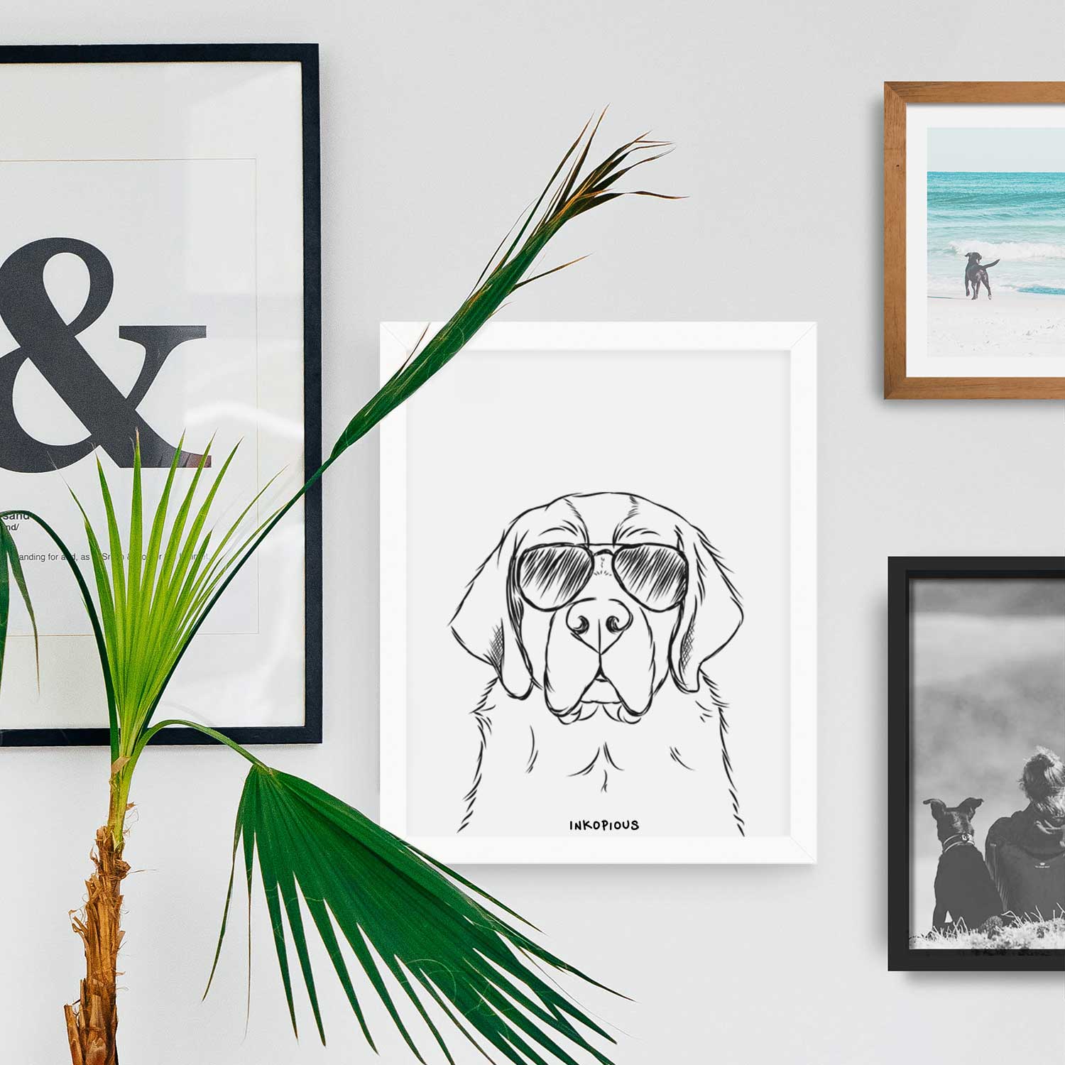 Barry the Saint Bernard Art Print