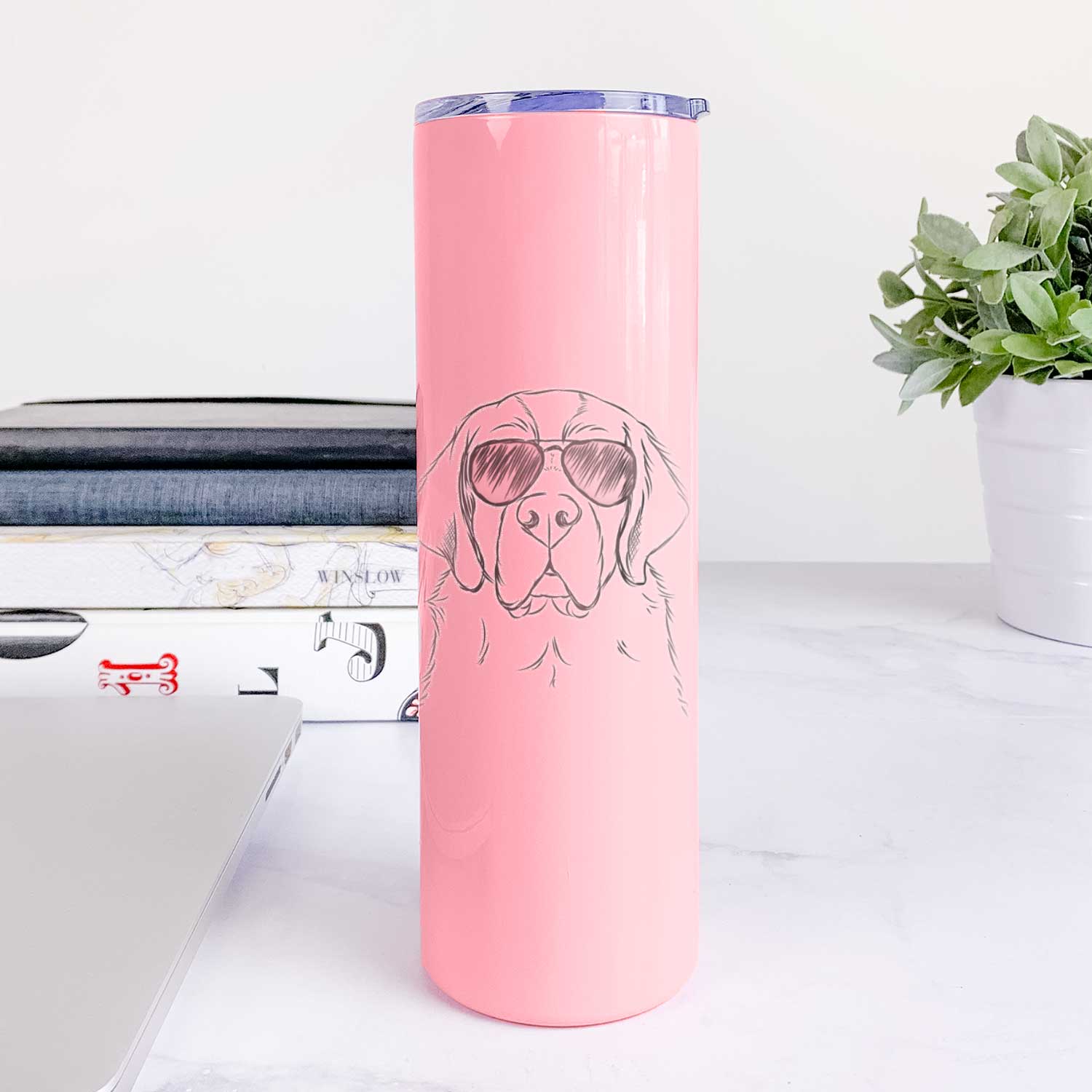 Barry the Saint Bernard - 20oz Skinny Tumbler