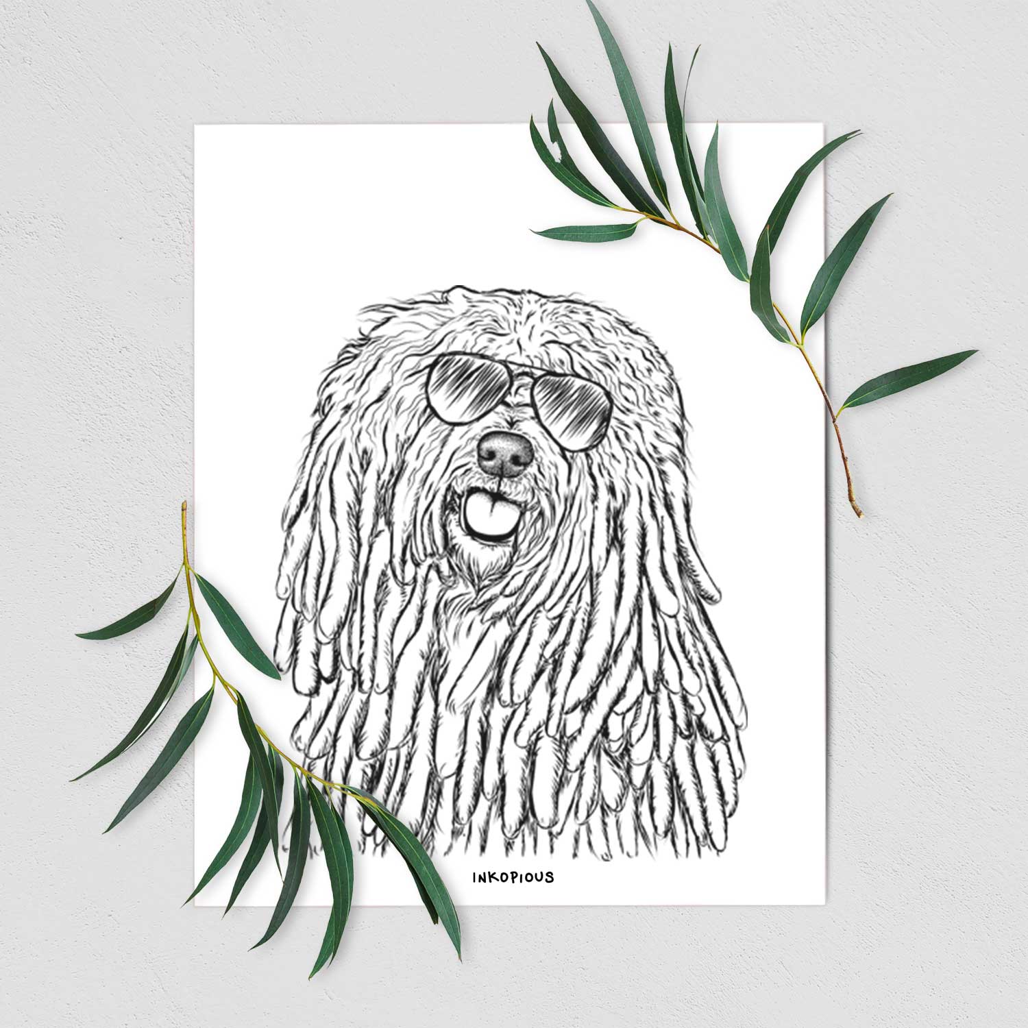 Barry the Komondor Art Print