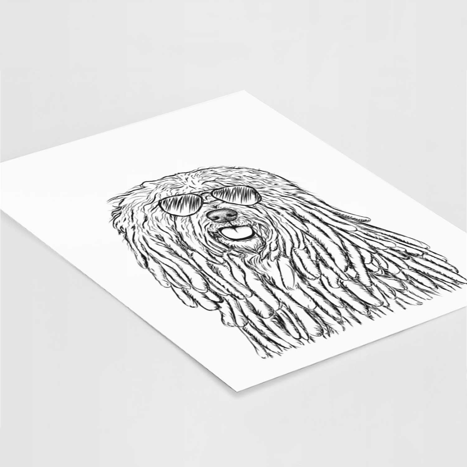 Barry the Komondor Art Print