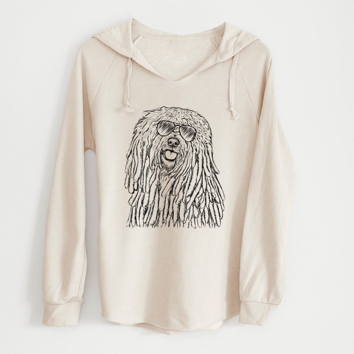 Aviator Barry the Komondor - Cali Wave Hooded Sweatshirt