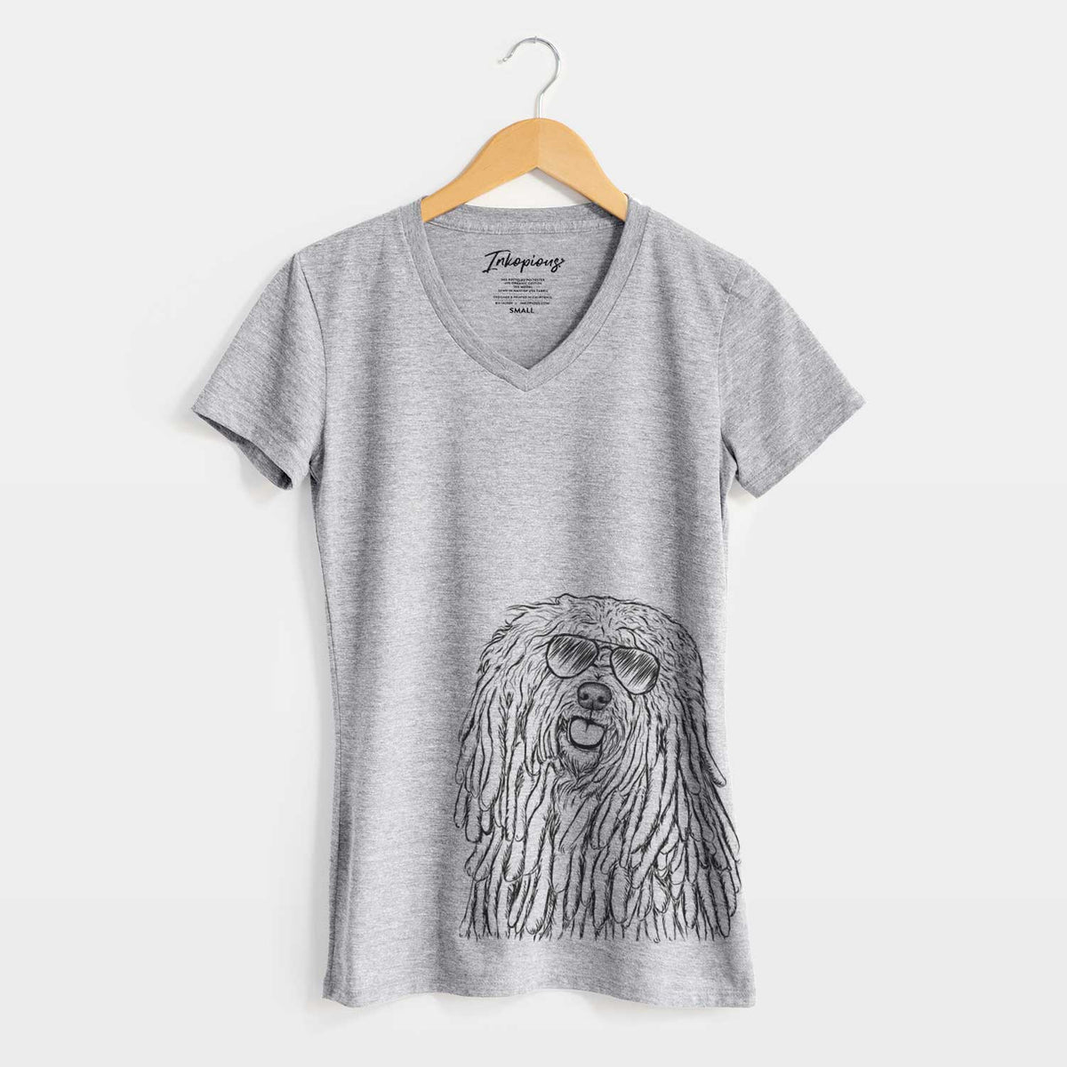 Aviator Barry the Komondor - Women's V-neck Shirt