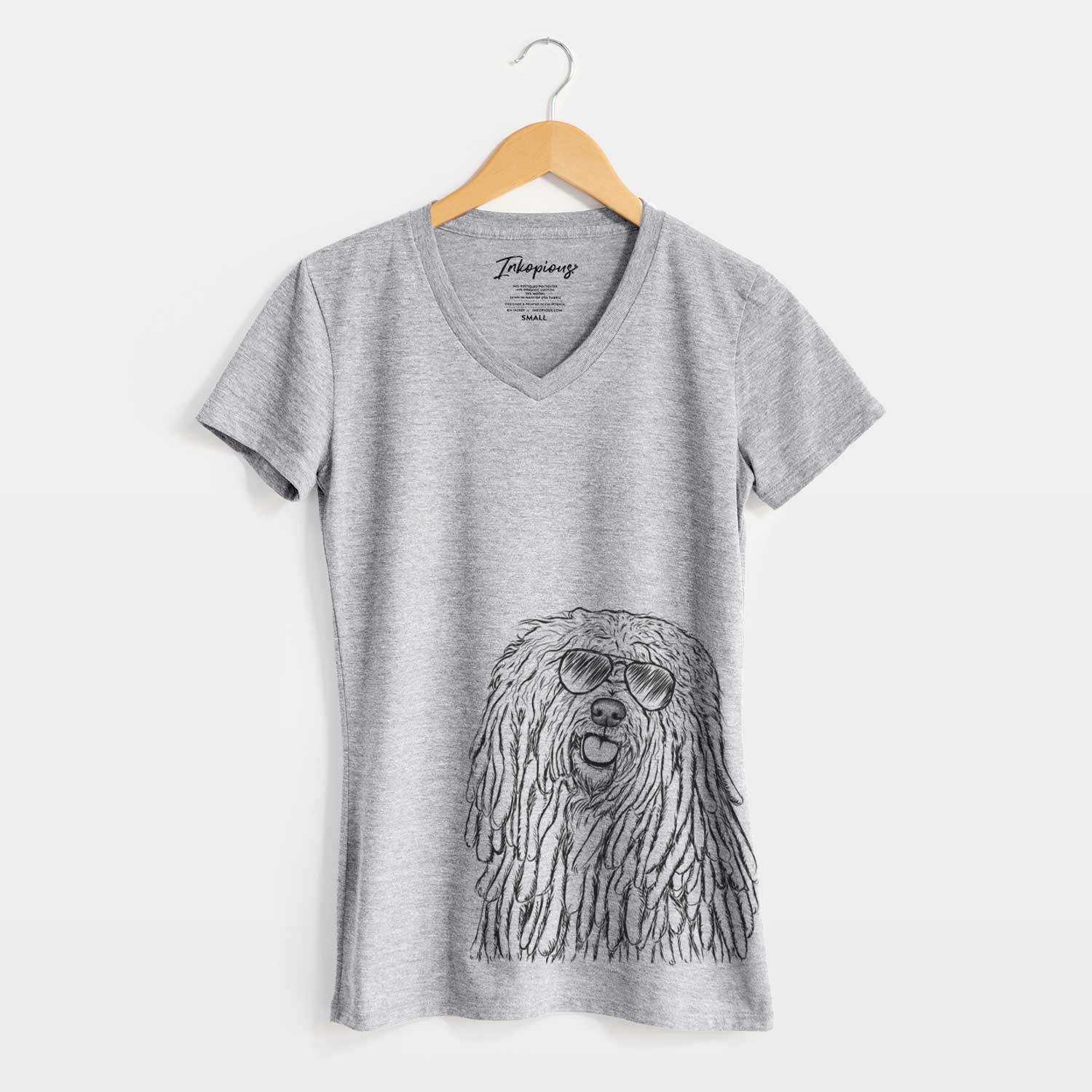 Aviator Barry the Komondor - Women's V-neck Shirt