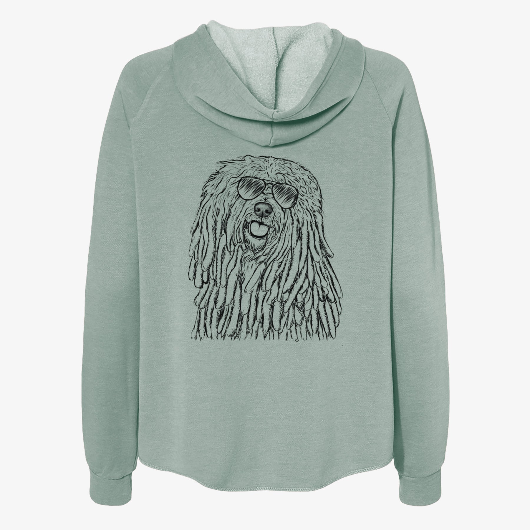 Barry the Komondor - Women's Cali Wave Zip-Up Sweatshirt