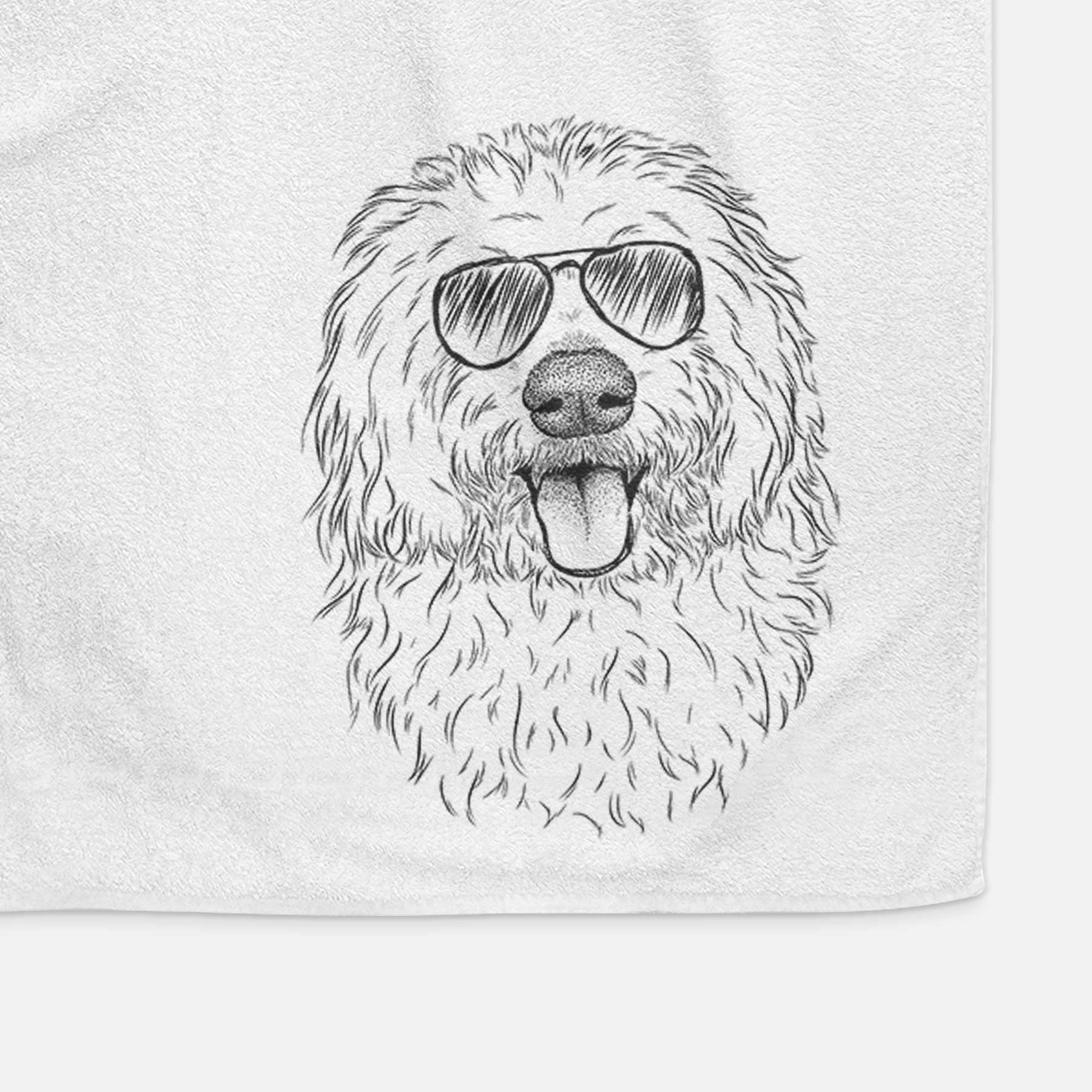 Barry the Old English Sheepdog Decorative Hand Towel