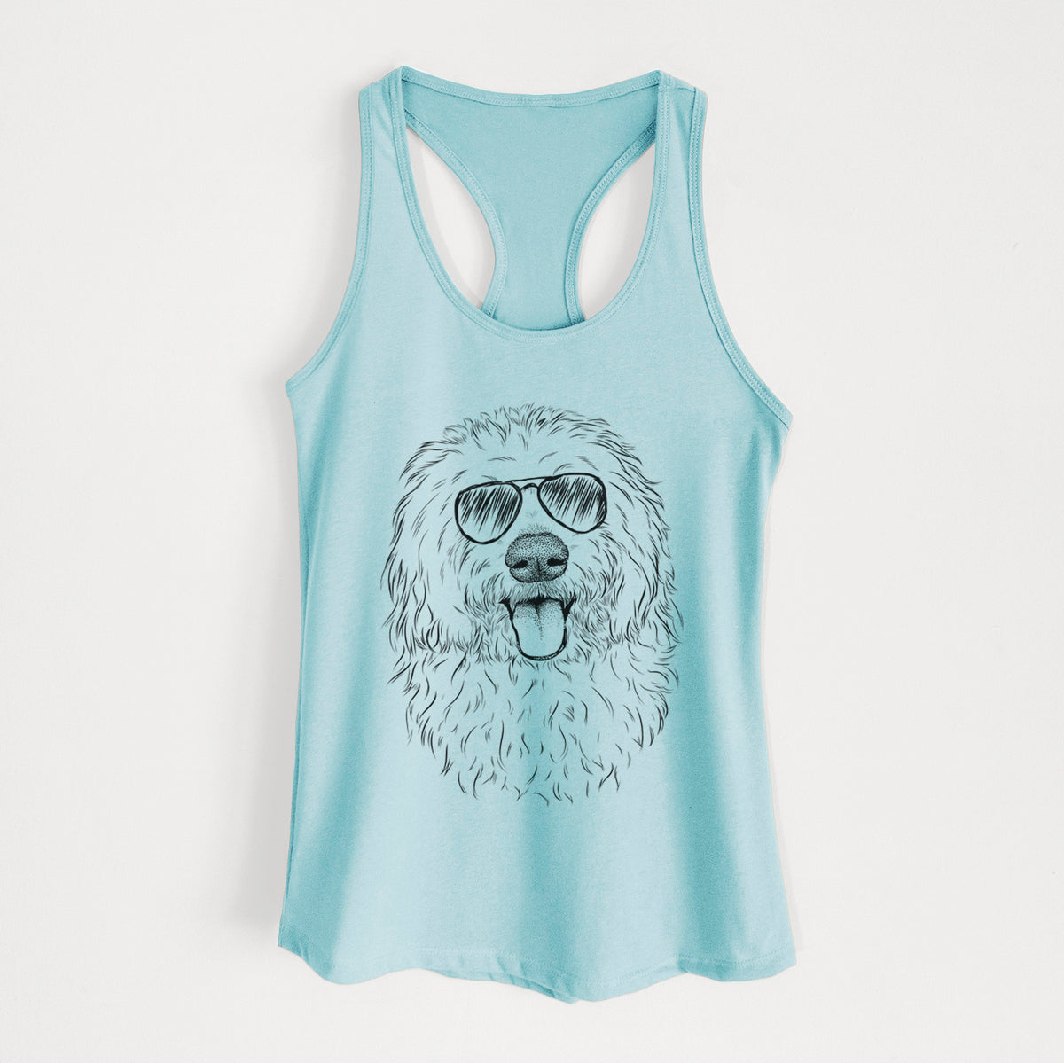 Barry the Old English Sheepdog - Women's Racerback Tanktop