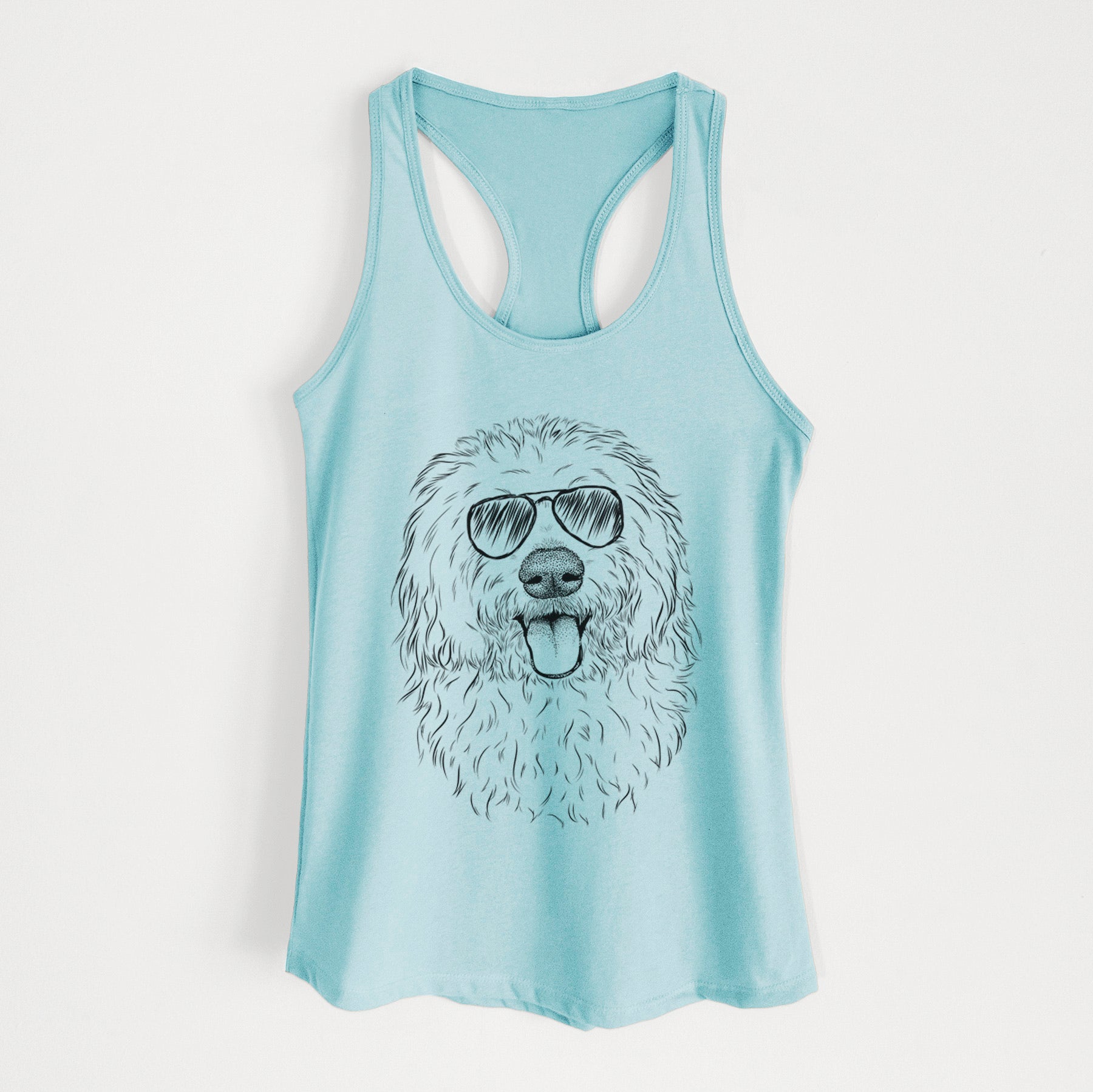 Barry the Old English Sheepdog - Women's Racerback Tanktop