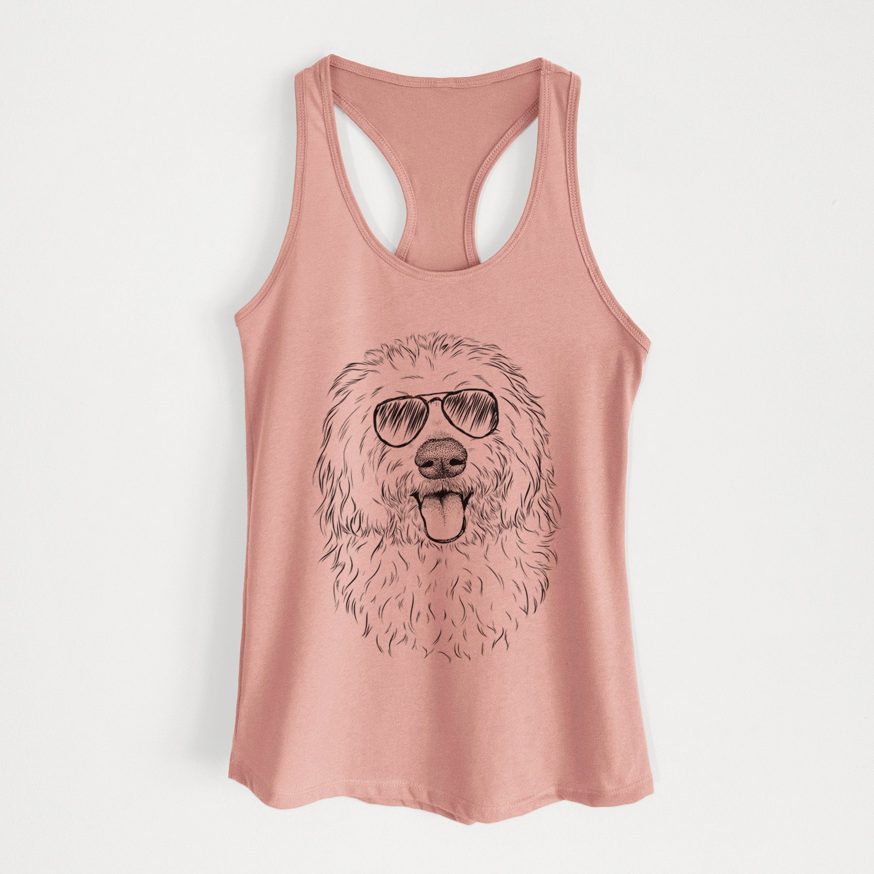 Barry the Old English Sheepdog - Women's Racerback Tanktop