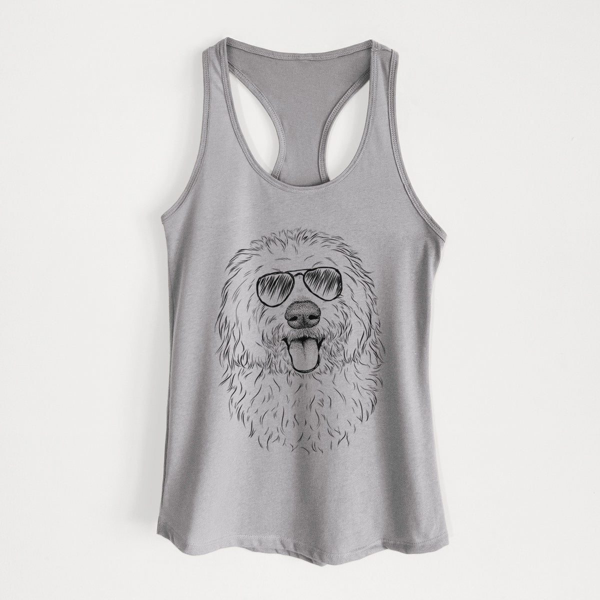 Barry the Old English Sheepdog - Women's Racerback Tanktop