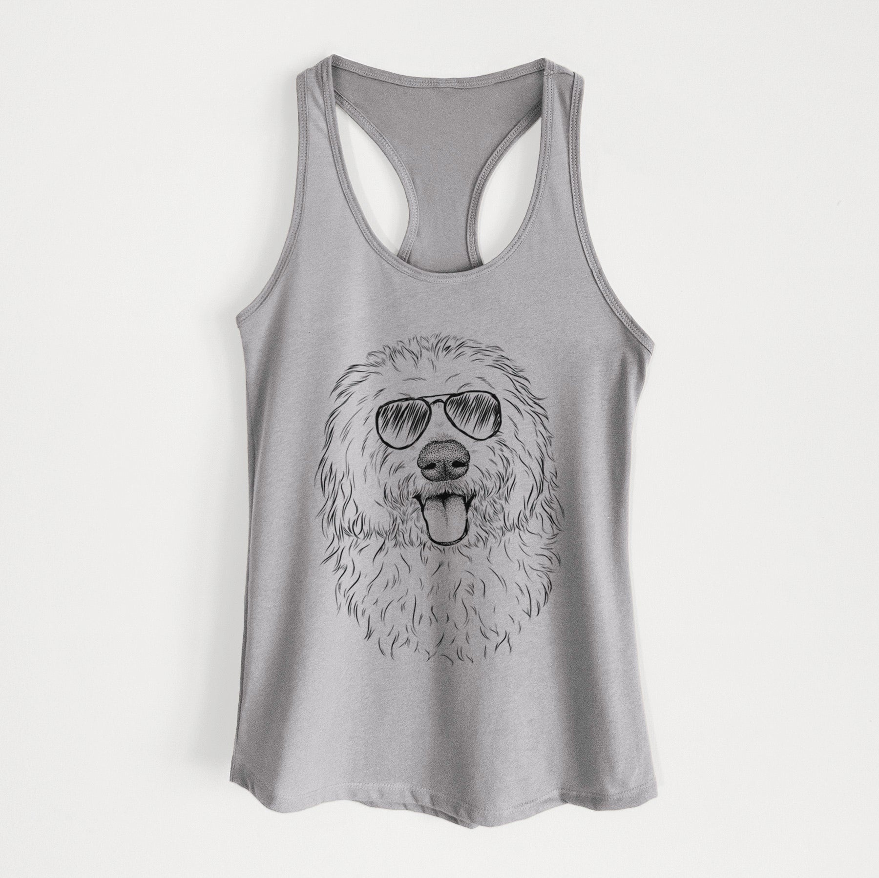 Barry the Old English Sheepdog - Women's Racerback Tanktop