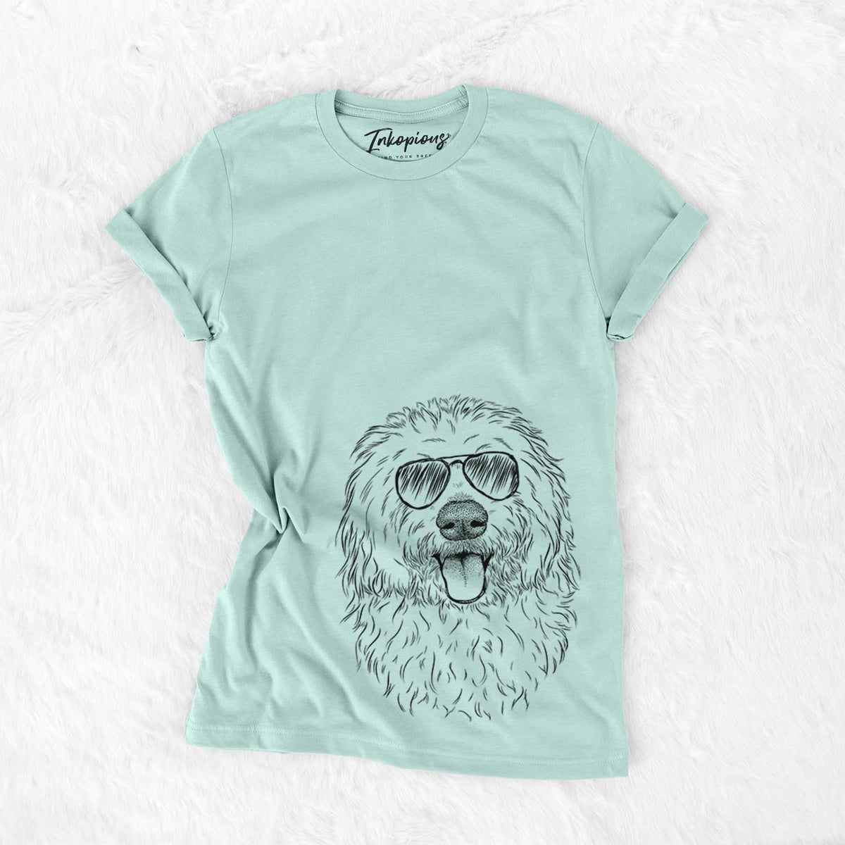 Aviator Barry the Old English Sheepdog - Unisex Crewneck