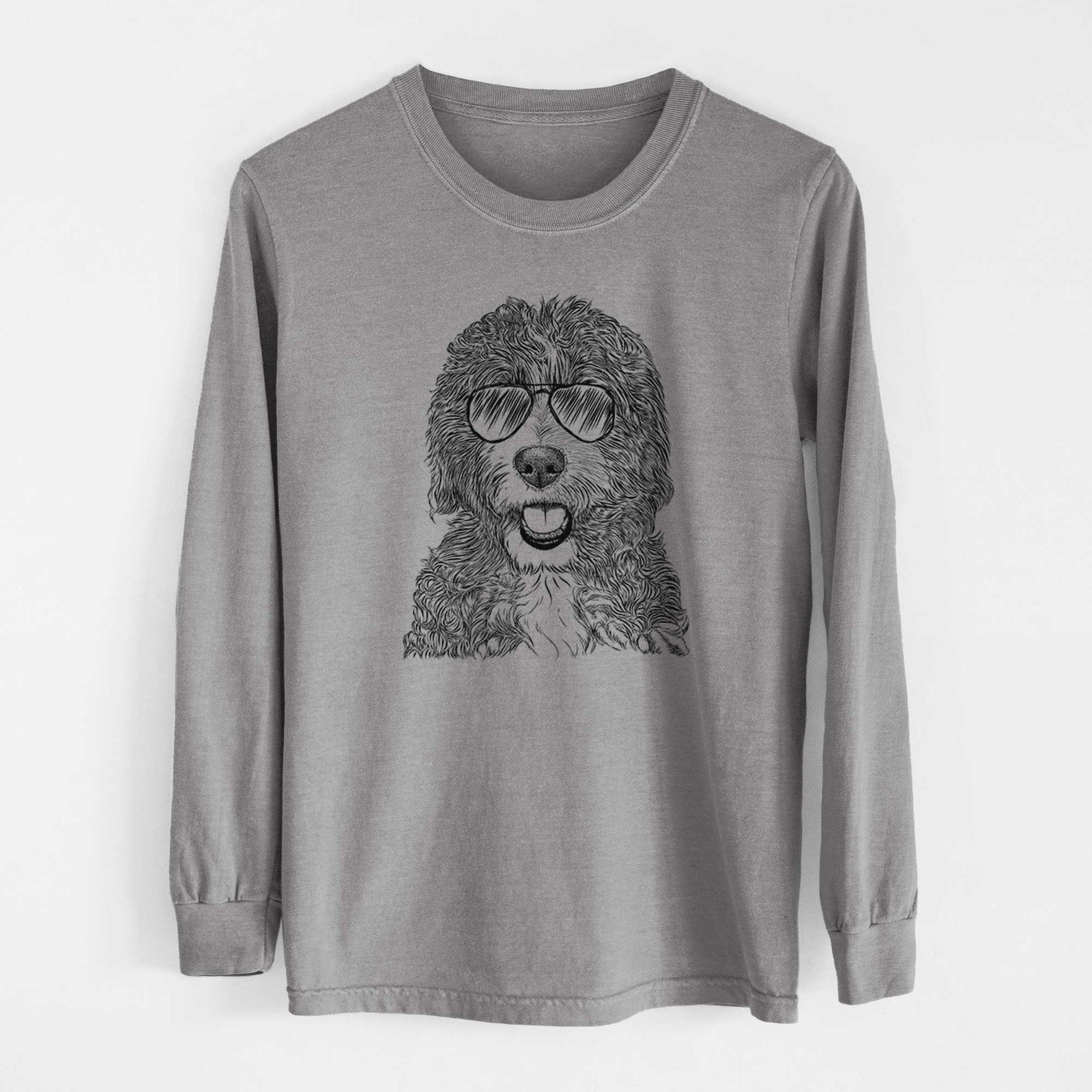 Aviators Bash the Bernedoodle - Heavyweight 100% Cotton Long Sleeve