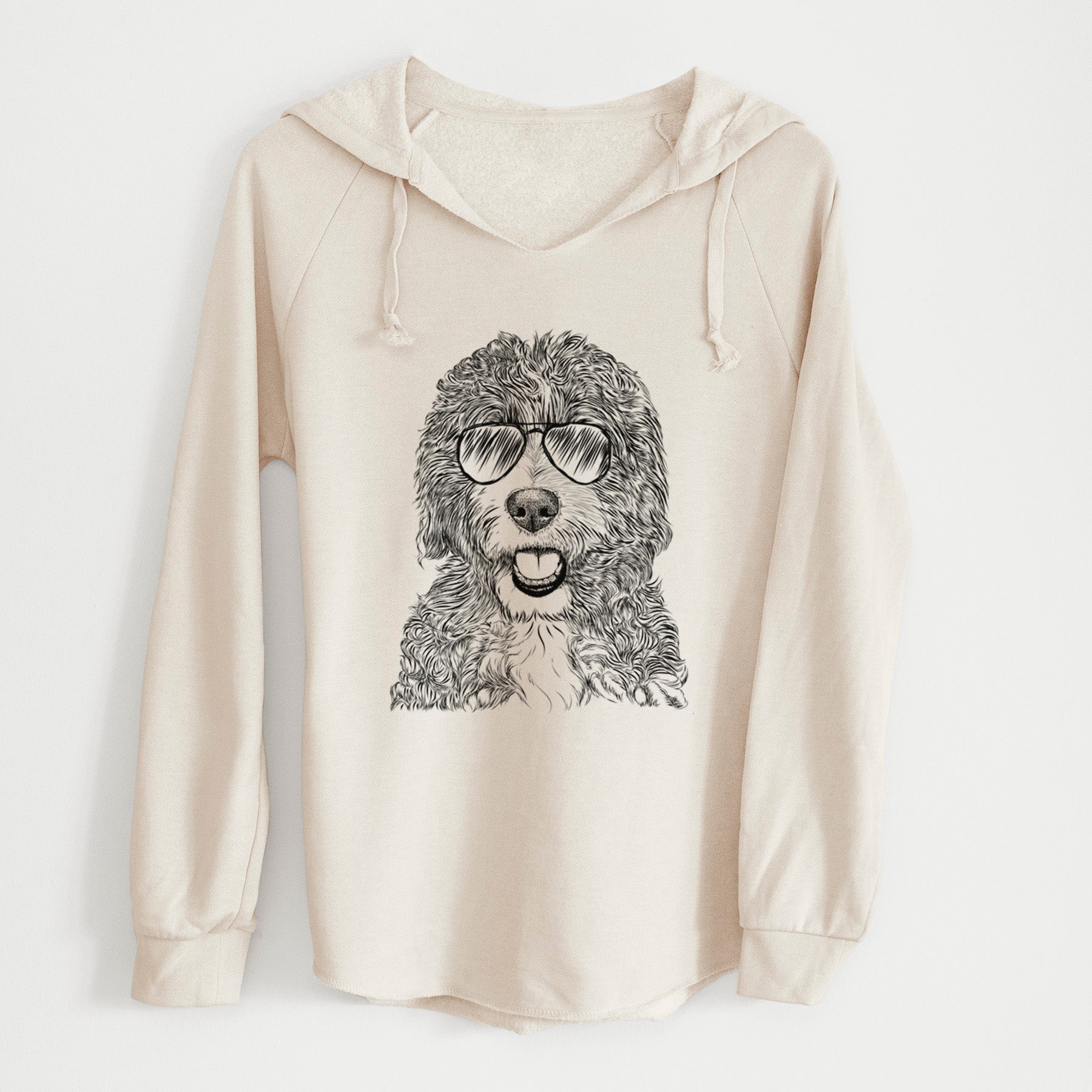 Aviator Bash the Bernedoodle - Cali Wave Hooded Sweatshirt