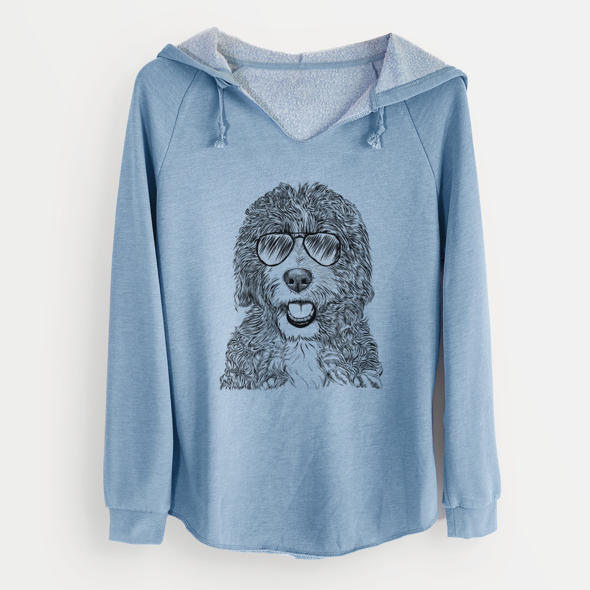 Aviator Bash the Bernedoodle - Cali Wave Hooded Sweatshirt