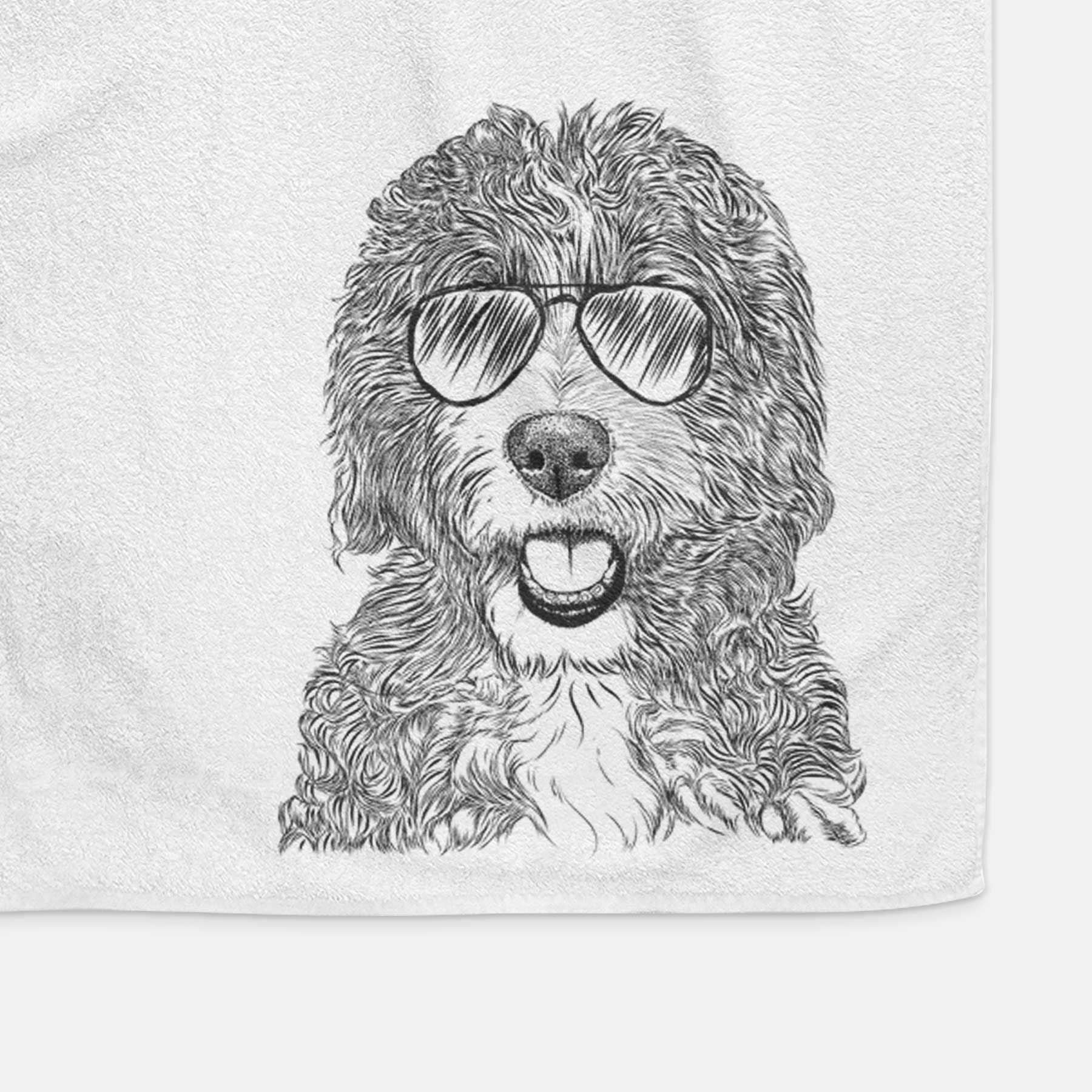 Bash the Bernedoodle Decorative Hand Towel