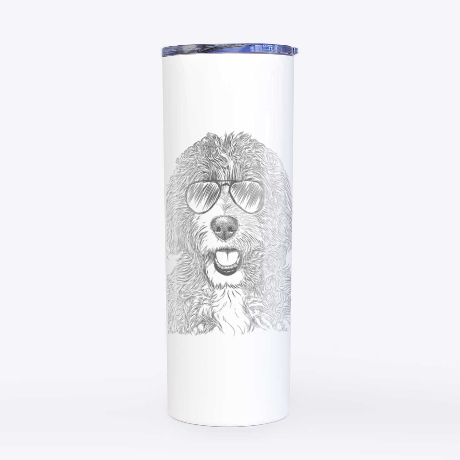 Bash the Bernedoodle - 20oz Skinny Tumbler