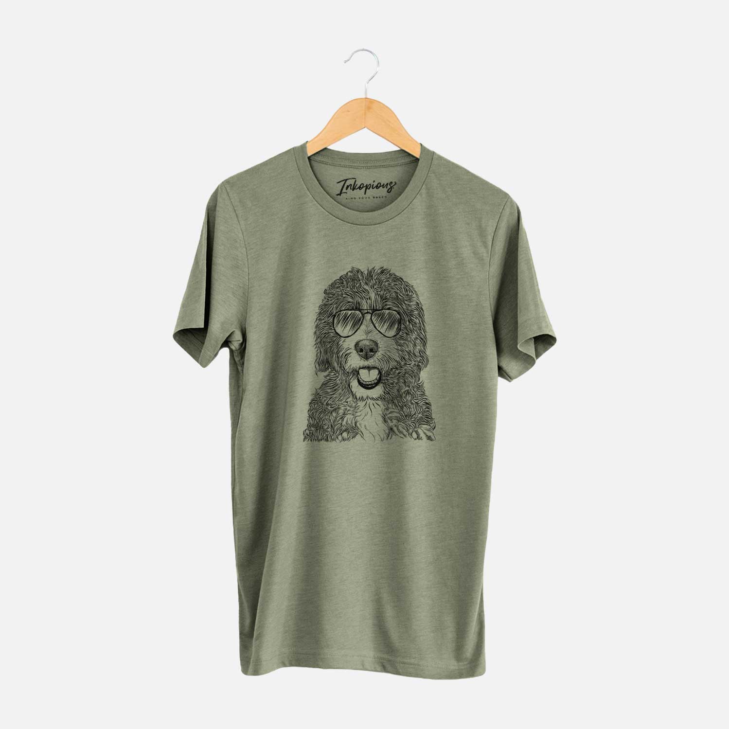 Aviator Bash the Bernedoodle - Unisex Crewneck