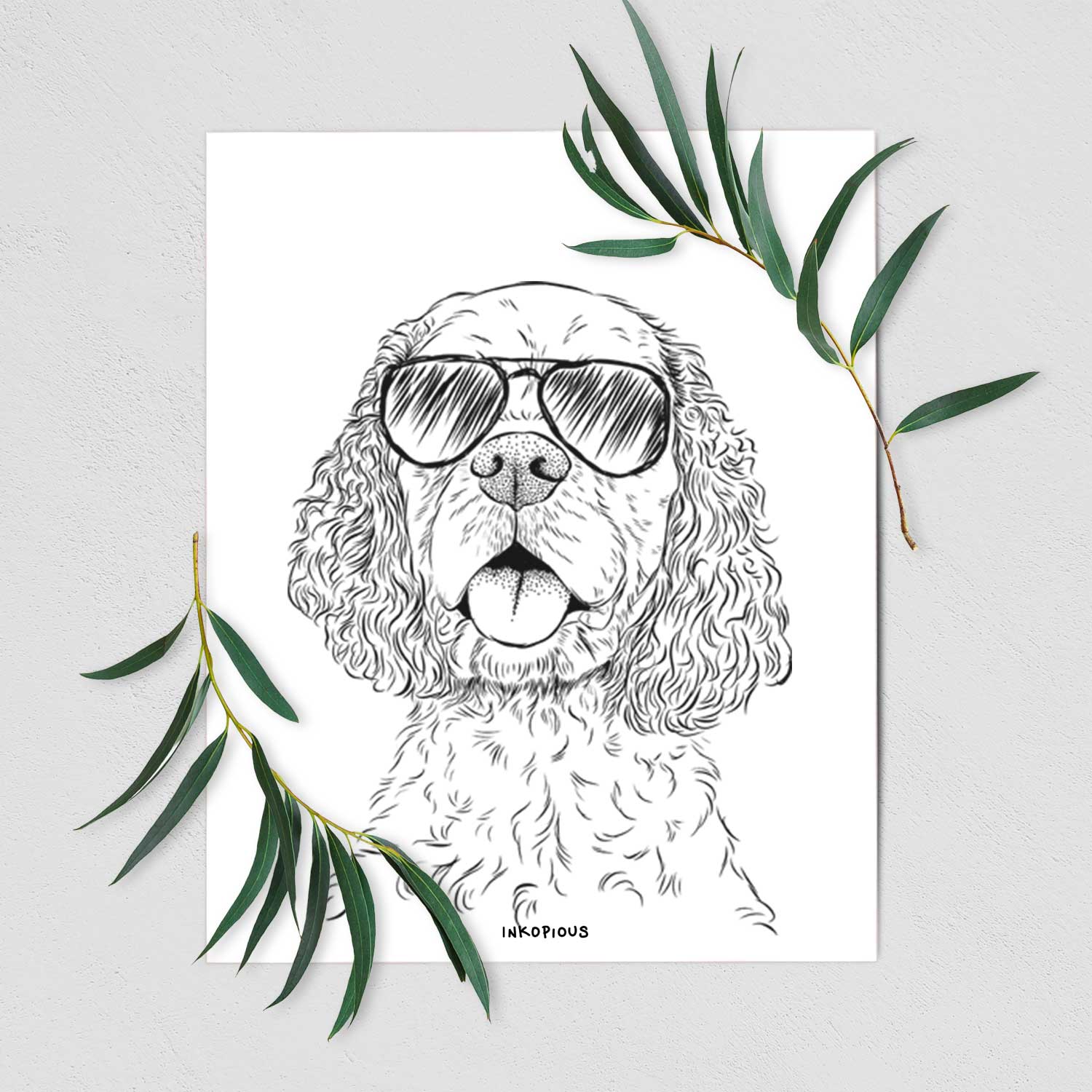 Baxter the American Cocker Spaniel Art Print