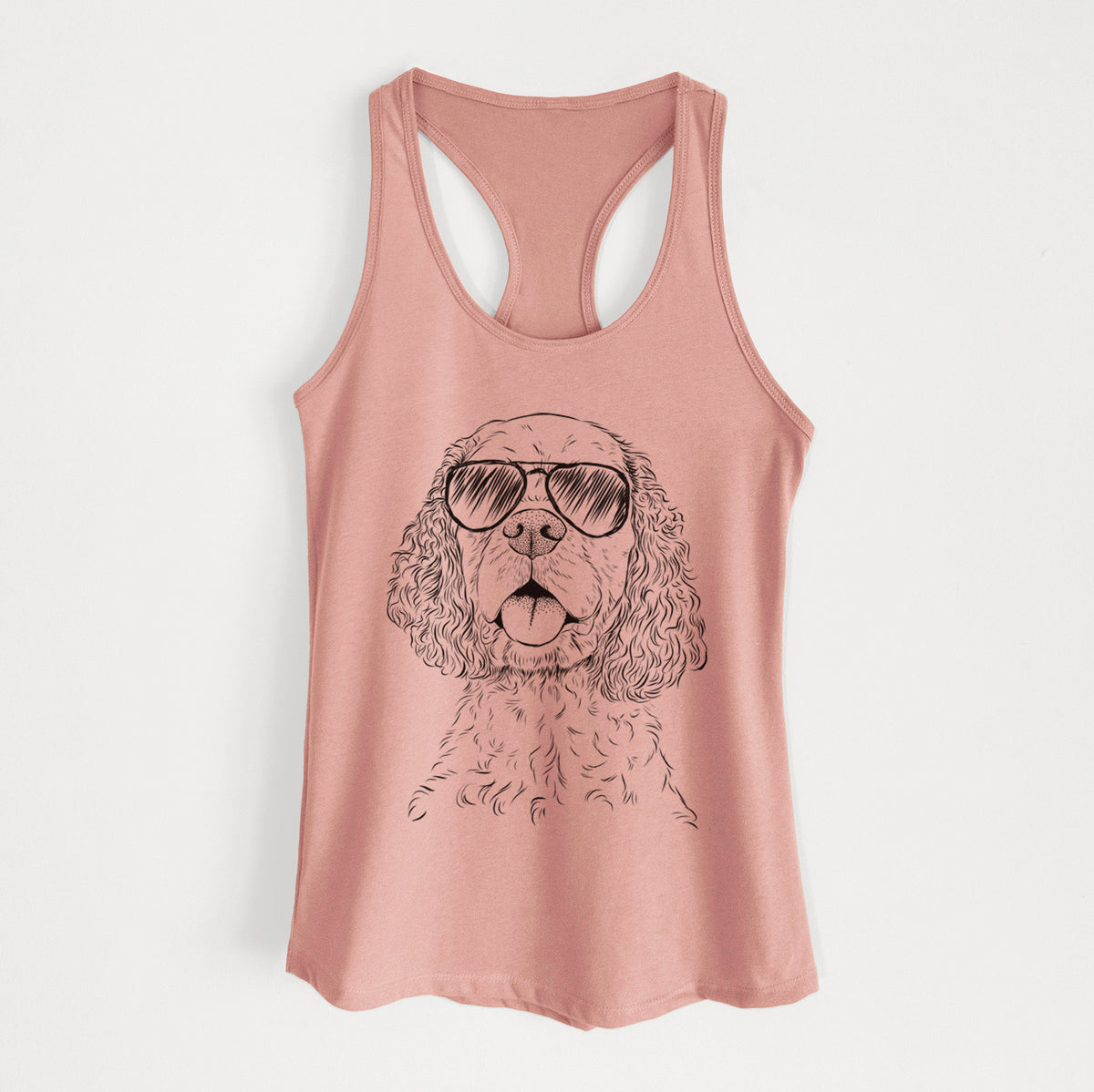 Baxter the American Cocker Spaniel - Women's Racerback Tanktop