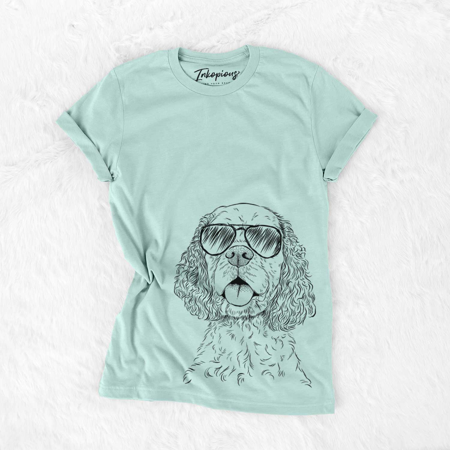 Aviator Baxter the American Cocker Spaniel - Unisex Crewneck