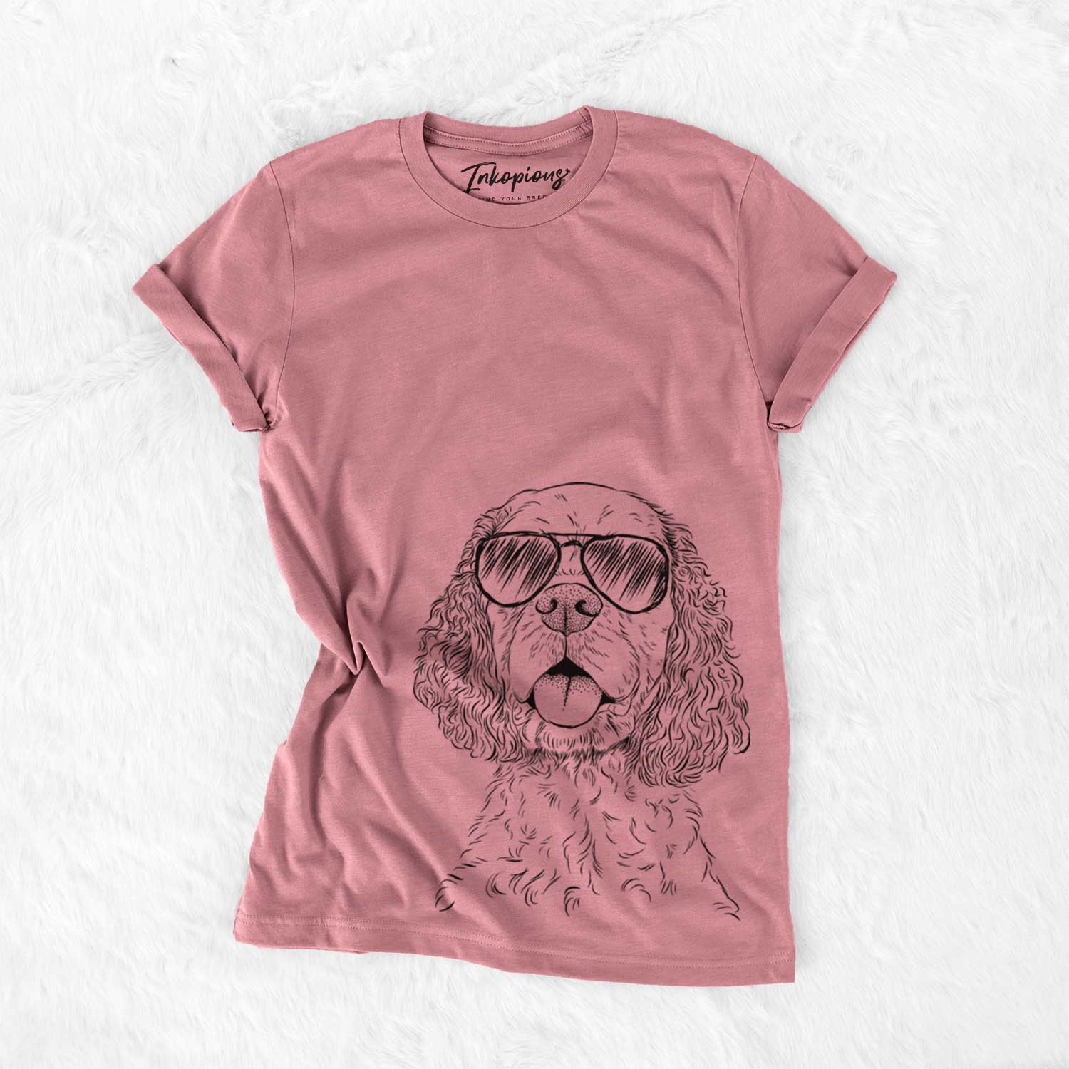 Aviator Baxter the American Cocker Spaniel - Unisex Crewneck