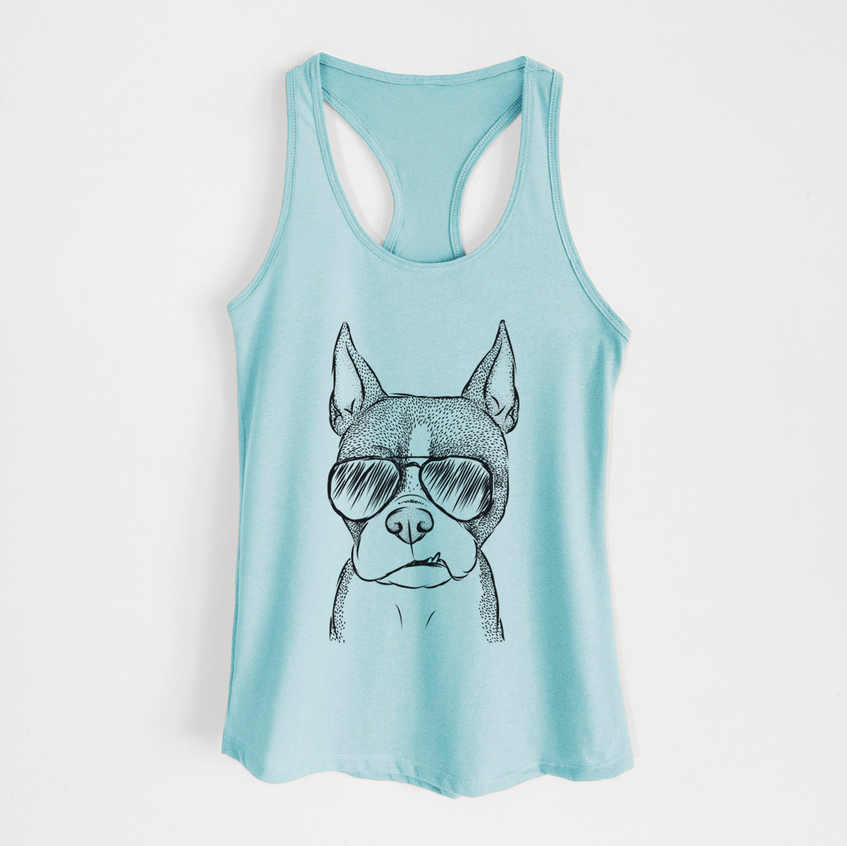 Bean the Boston Terrier - Women's Racerback Tanktop