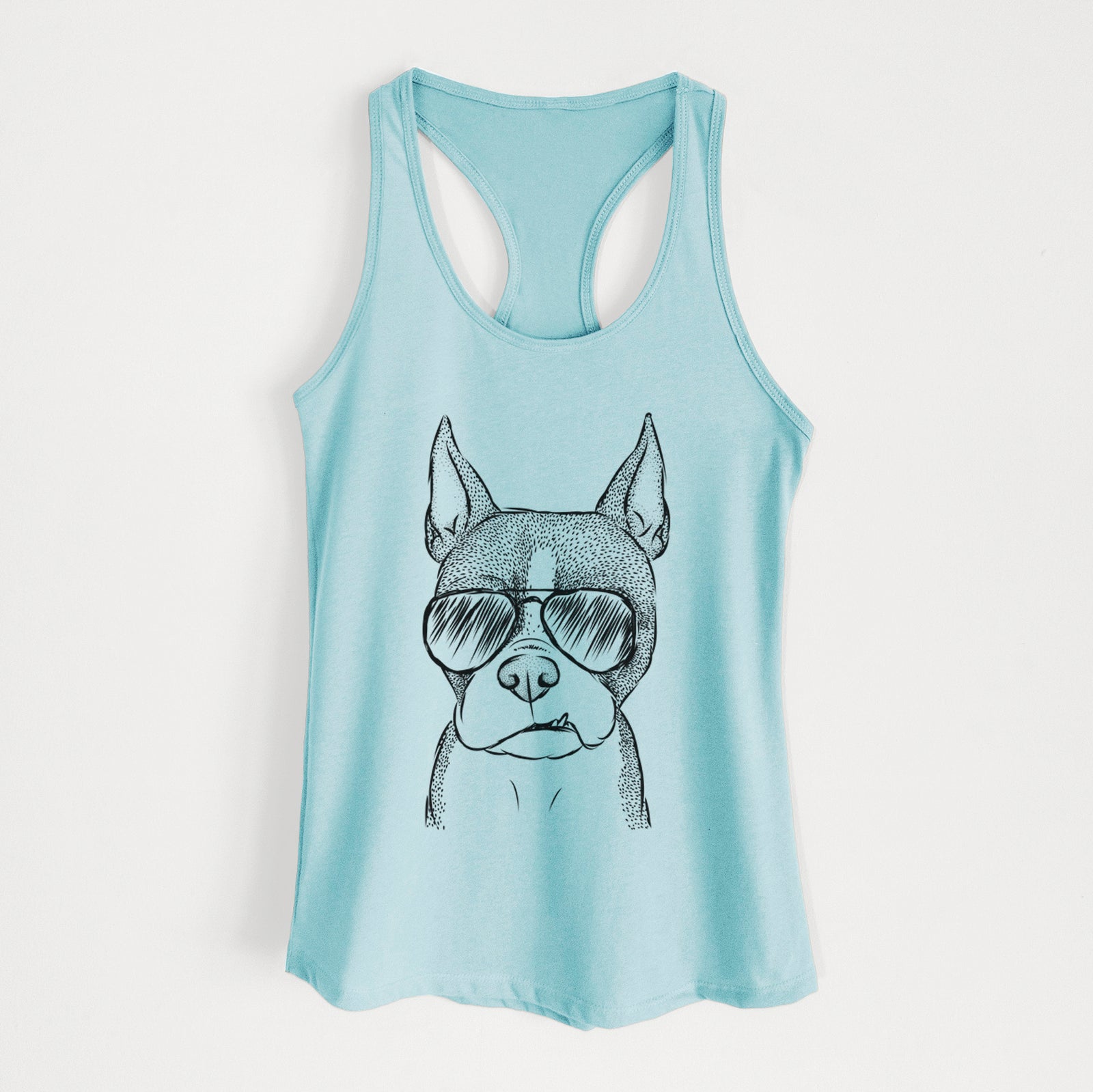 Bean the Boston Terrier - Women's Racerback Tanktop