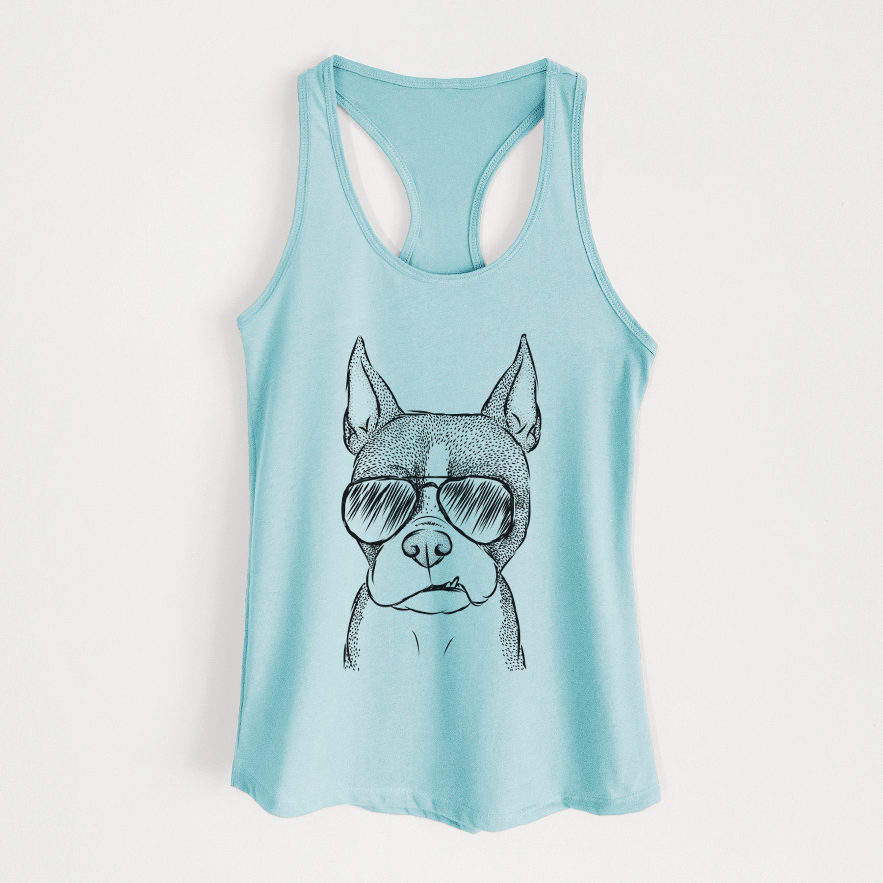 Bean the Boston Terrier - Women's Racerback Tanktop