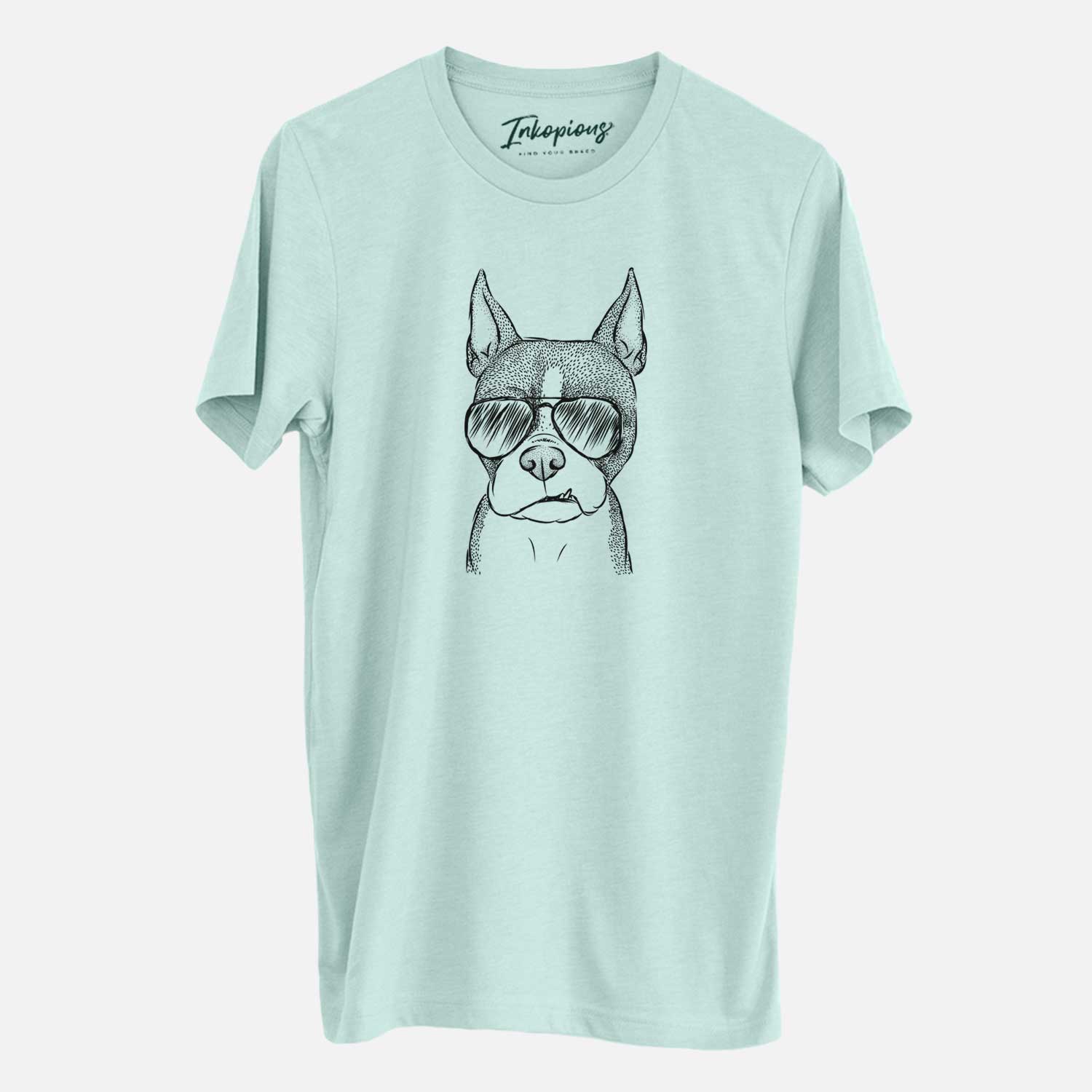 Aviator Bean the Boston Terrier - Unisex Crewneck