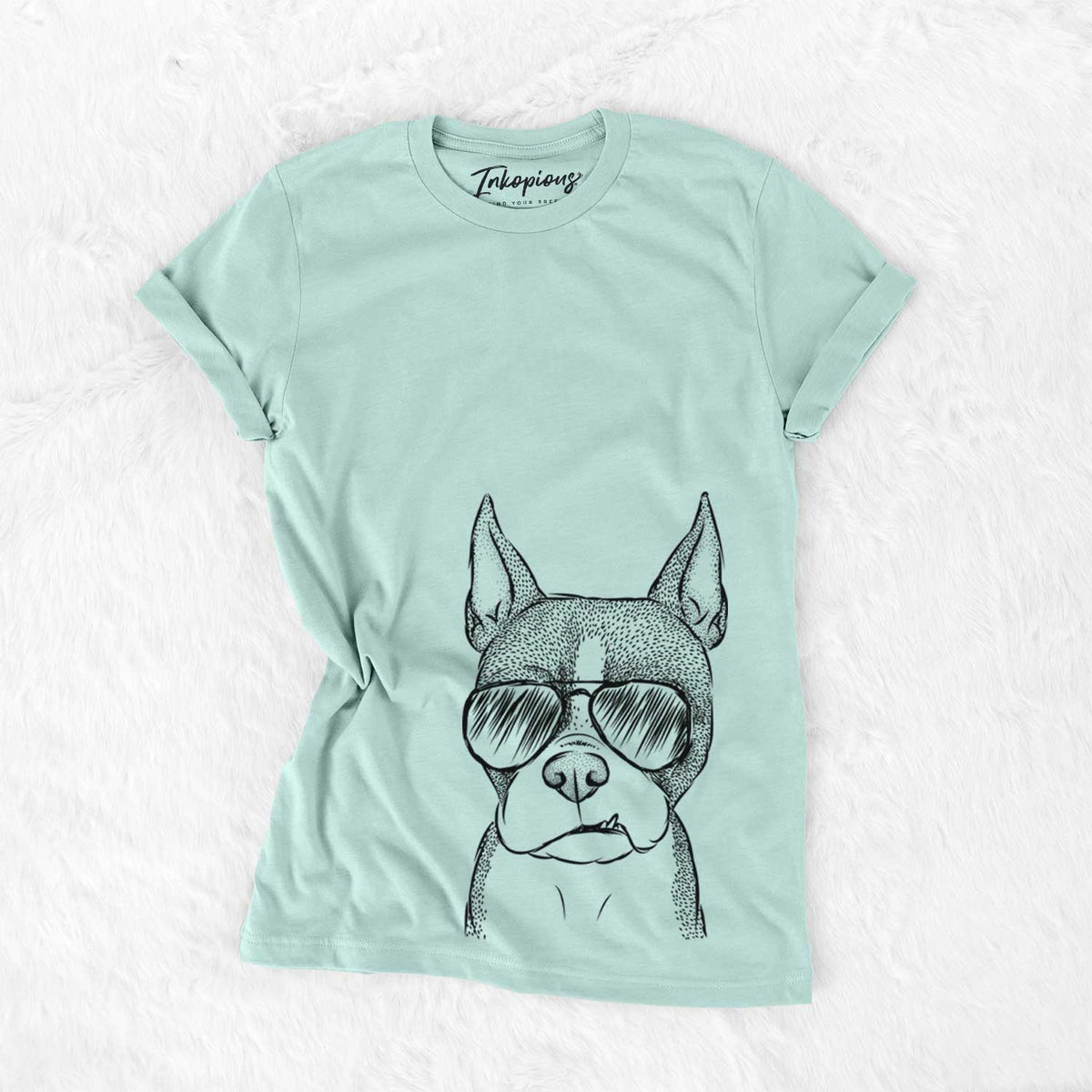 Aviator Bean the Boston Terrier - Unisex Crewneck