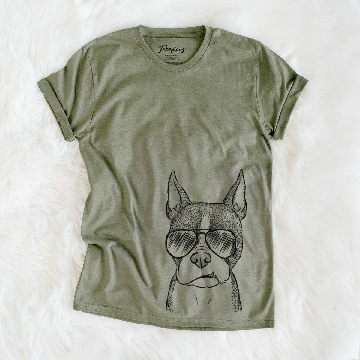 Aviator Bean the Boston Terrier - Unisex Crewneck