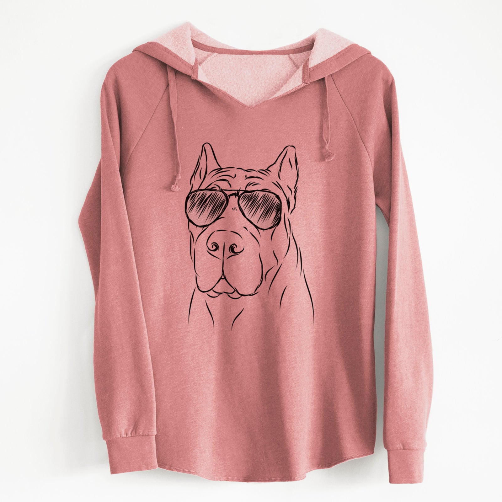 Aviator Bearson the Cane Corso - Cali Wave Hooded Sweatshirt