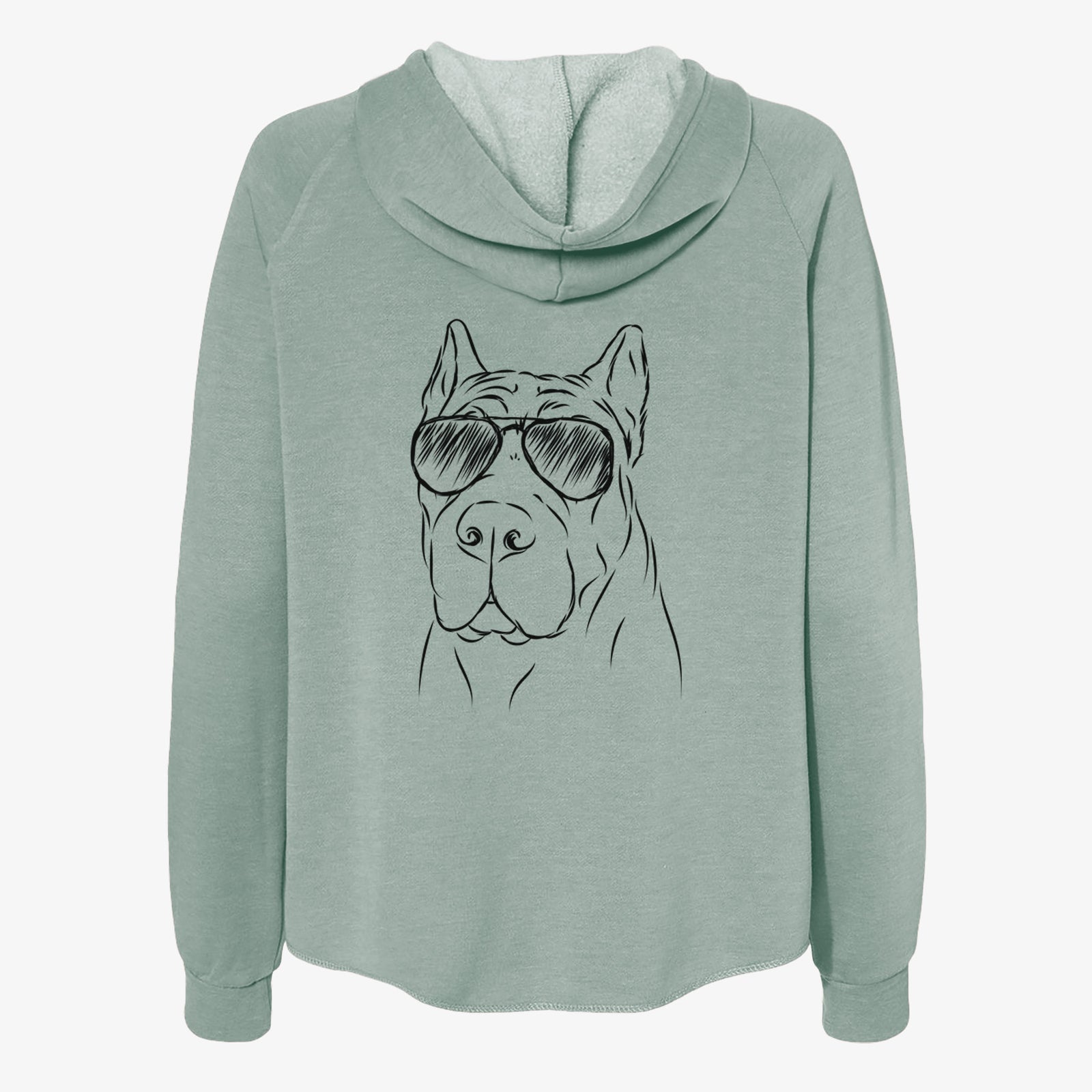 Bearson the Cane Corso - Women's Cali Wave Zip-Up Sweatshirt