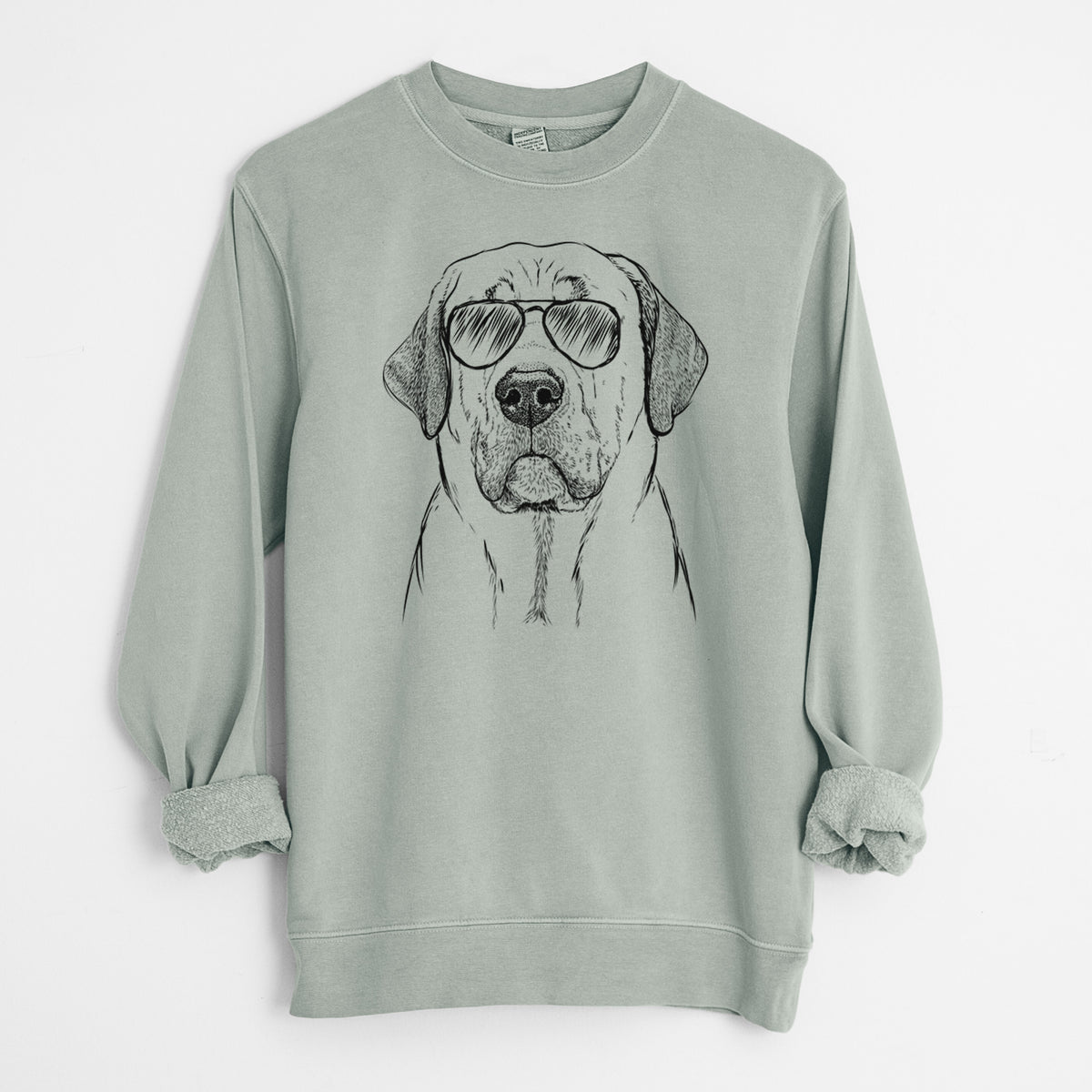 Aviator Beau the Broholmer - Unisex Pigment Dyed Crew Sweatshirt