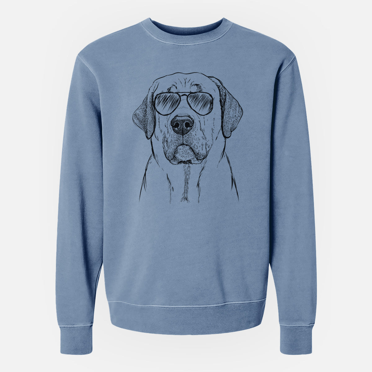 Aviator Beau the Broholmer - Unisex Pigment Dyed Crew Sweatshirt