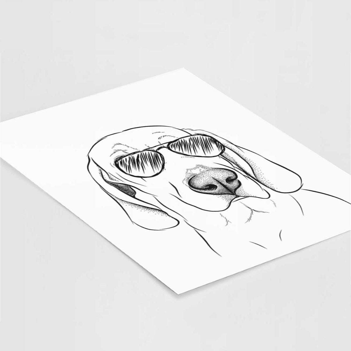 Beauregard the American Redbone Coonhound Art Print