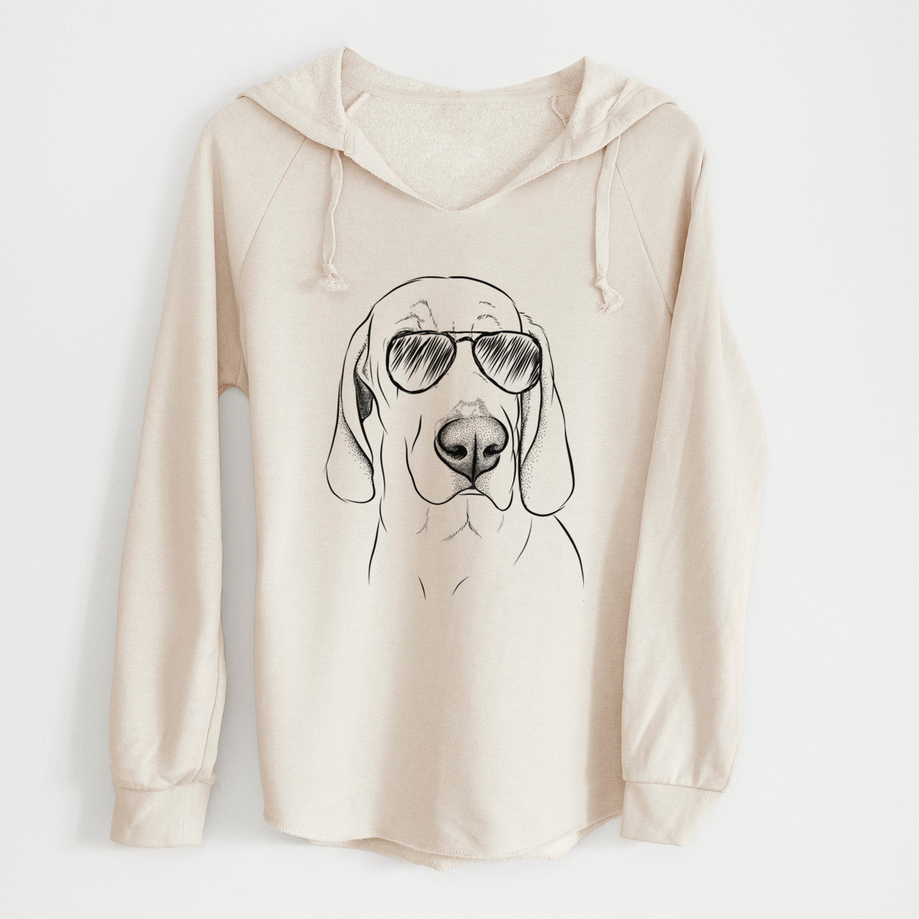 Aviator Beauregard the American Redbone Coonhound - Cali Wave Hooded Sweatshirt