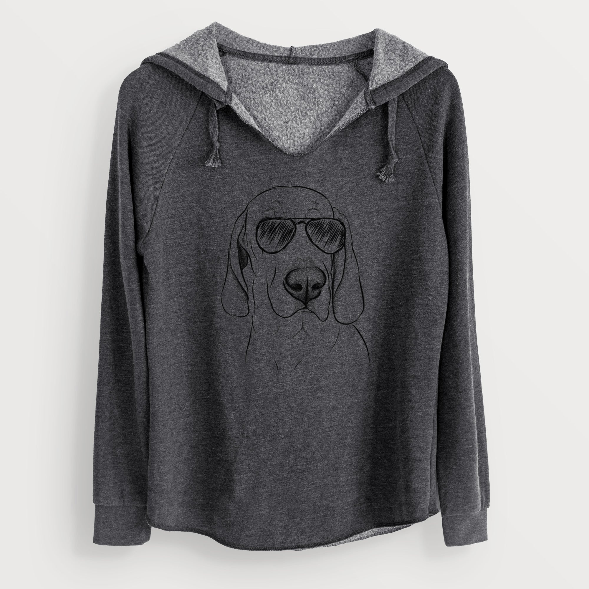 Aviator Beauregard the American Redbone Coonhound - Cali Wave Hooded Sweatshirt