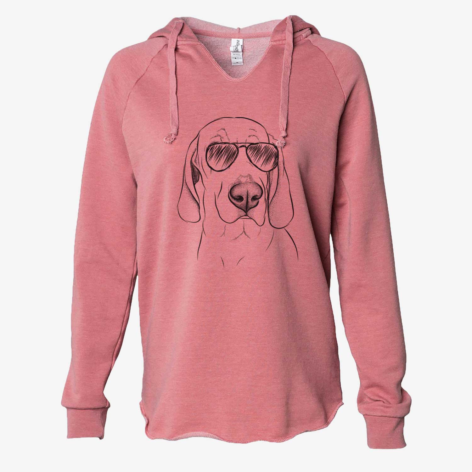 Beauregard the American Redbone Coonhound - Cali Wave Hooded Sweatshirt